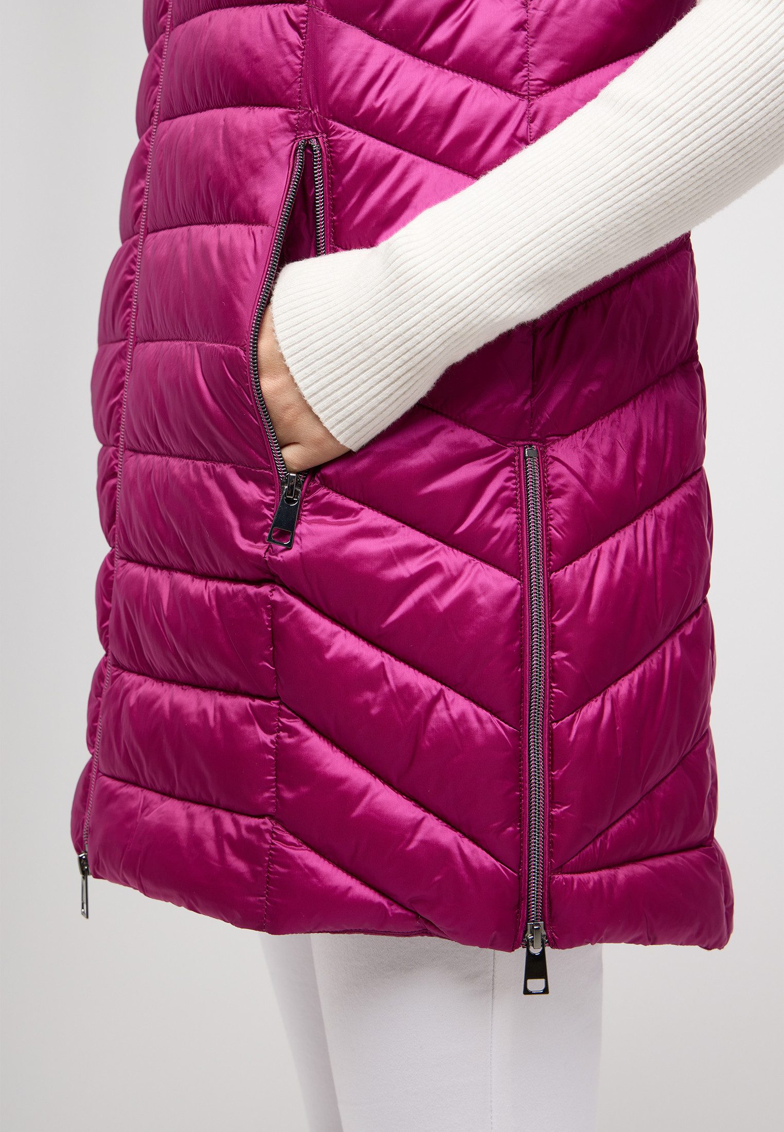 Barbara Lebek Bodywarmer met een capuchon