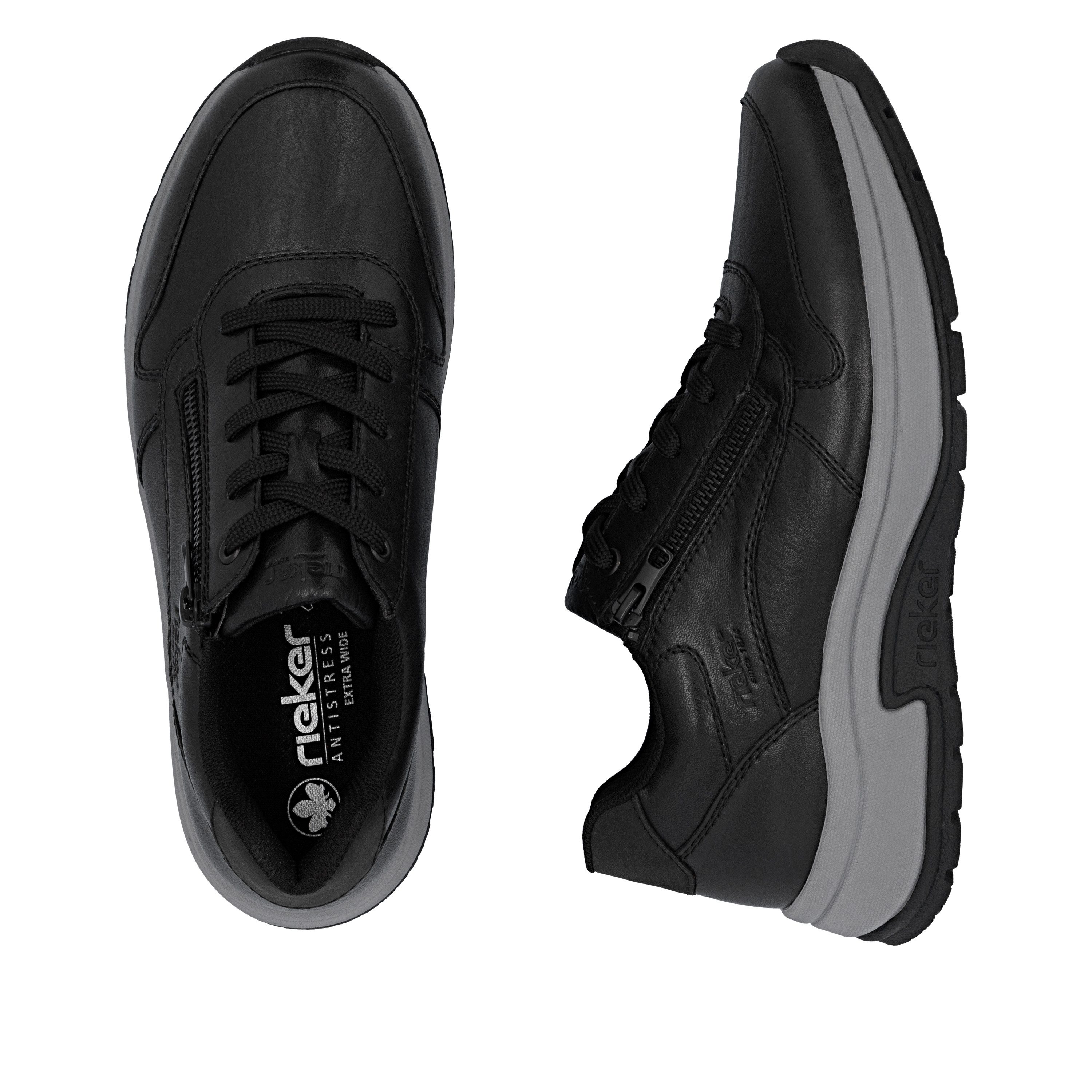 Rieker Sneakers Veterschoen, lage schoen, vrijetijdsschoen met gepolsterde schachtversteviging