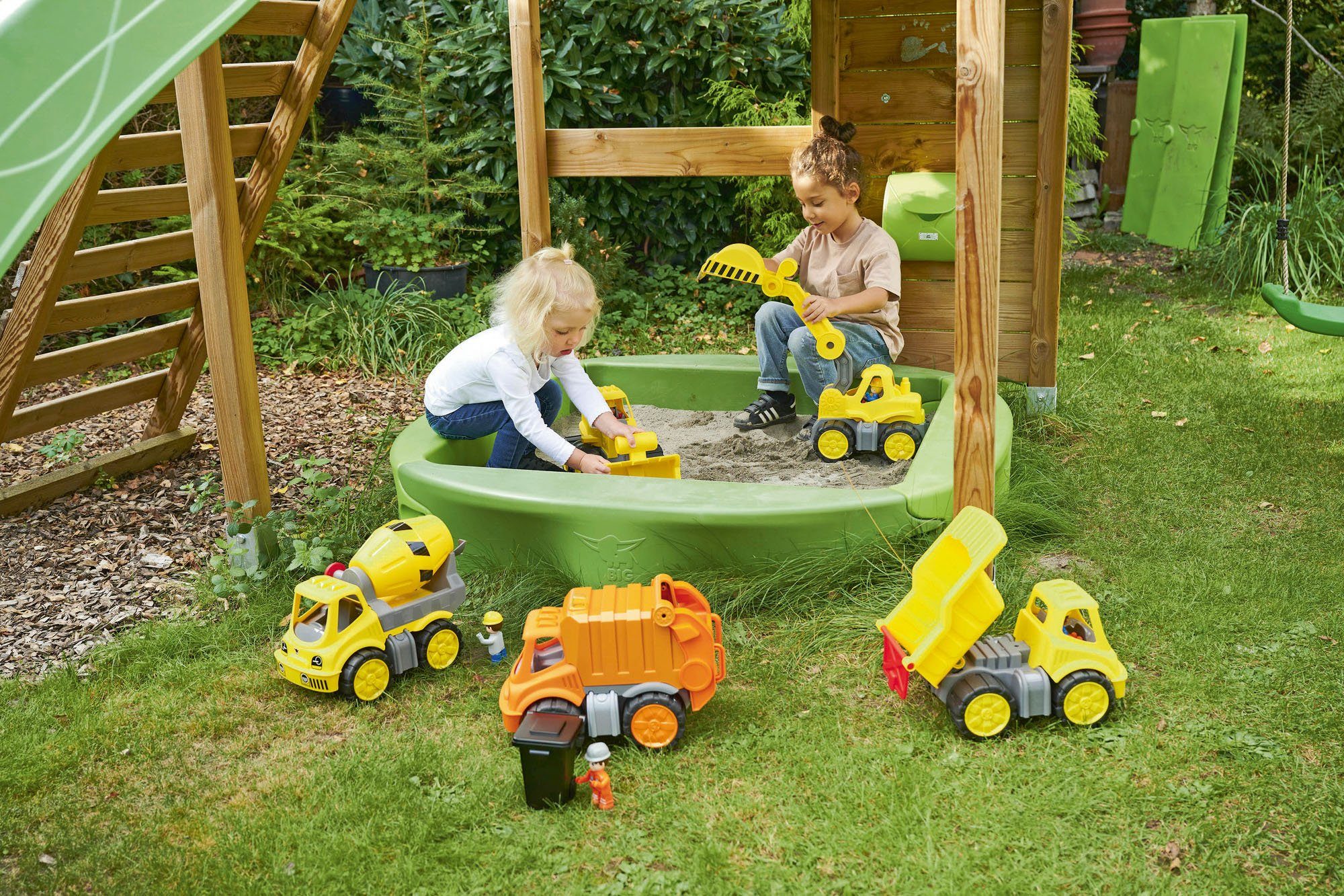 BIG Speelgoed-kiepwagen Power-worker kiepwagen + figuur