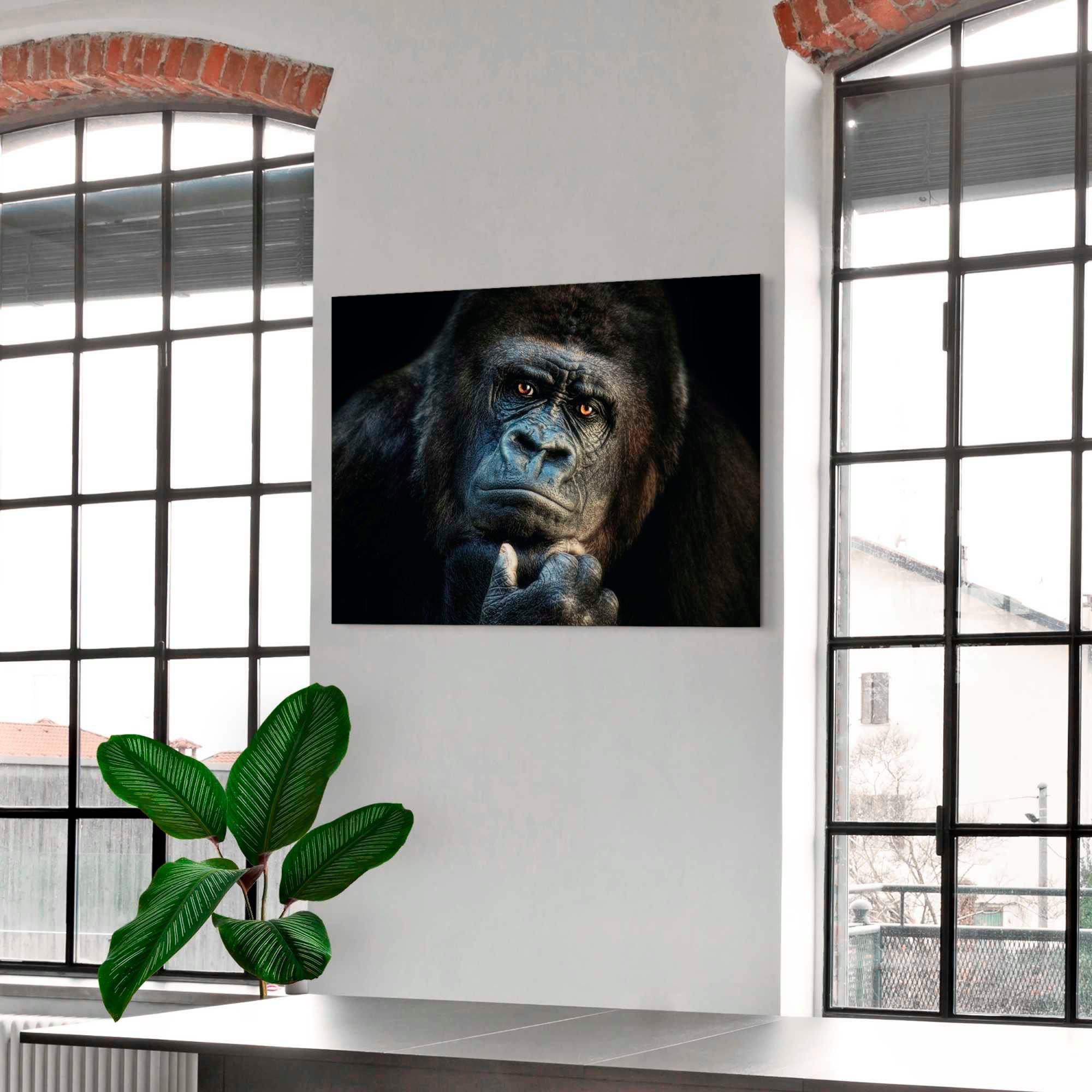 Platinum Aluminium dibond print Gorilla Joachim G. Pinkawa (1 stuk)