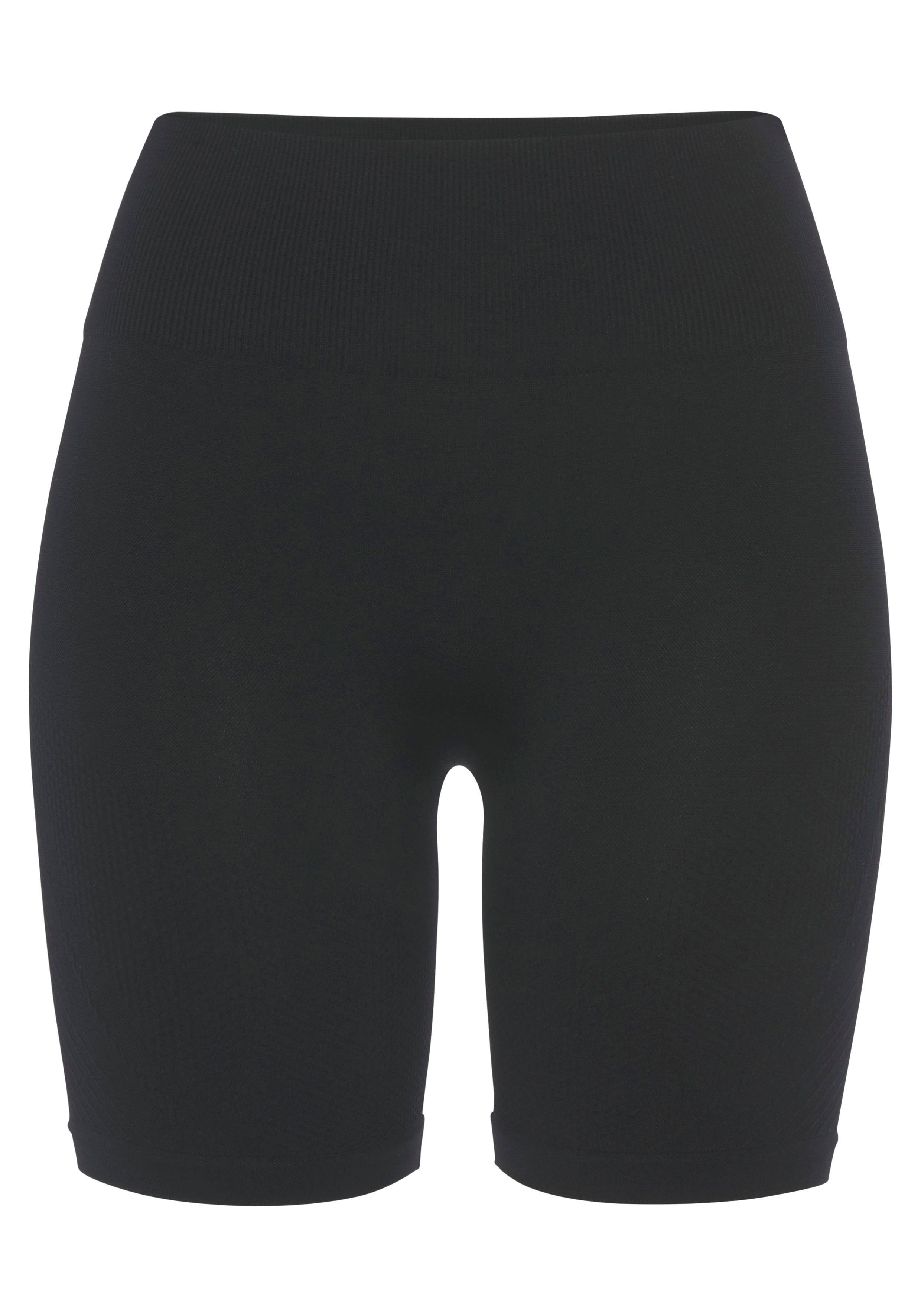 Lascana Functionele short Po Push Up met ribstructuur en shaping-effect sportshorts