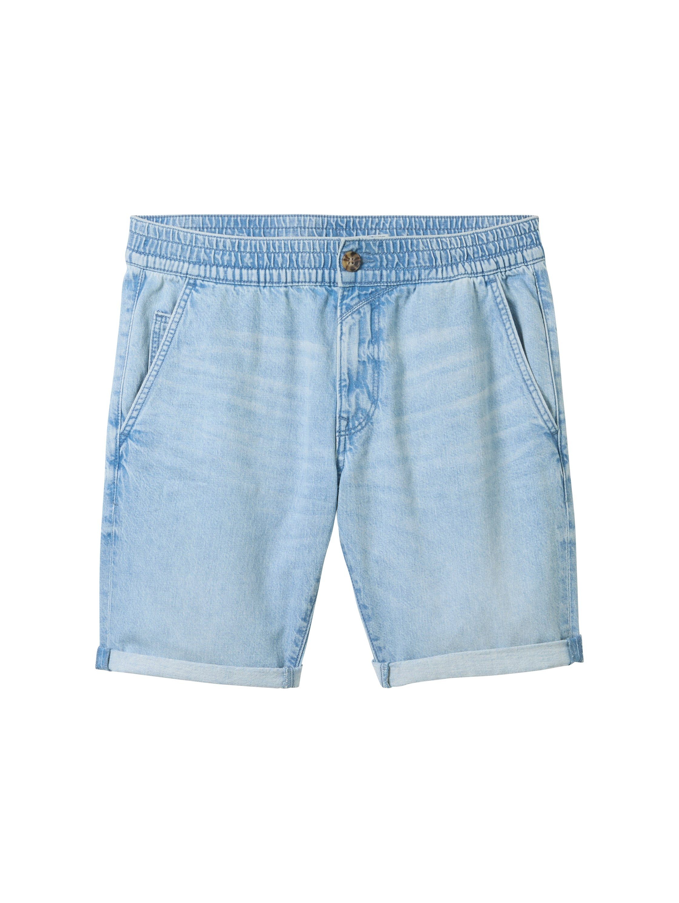 Tom Tailor Denim Jeansshort met authentieke wassing