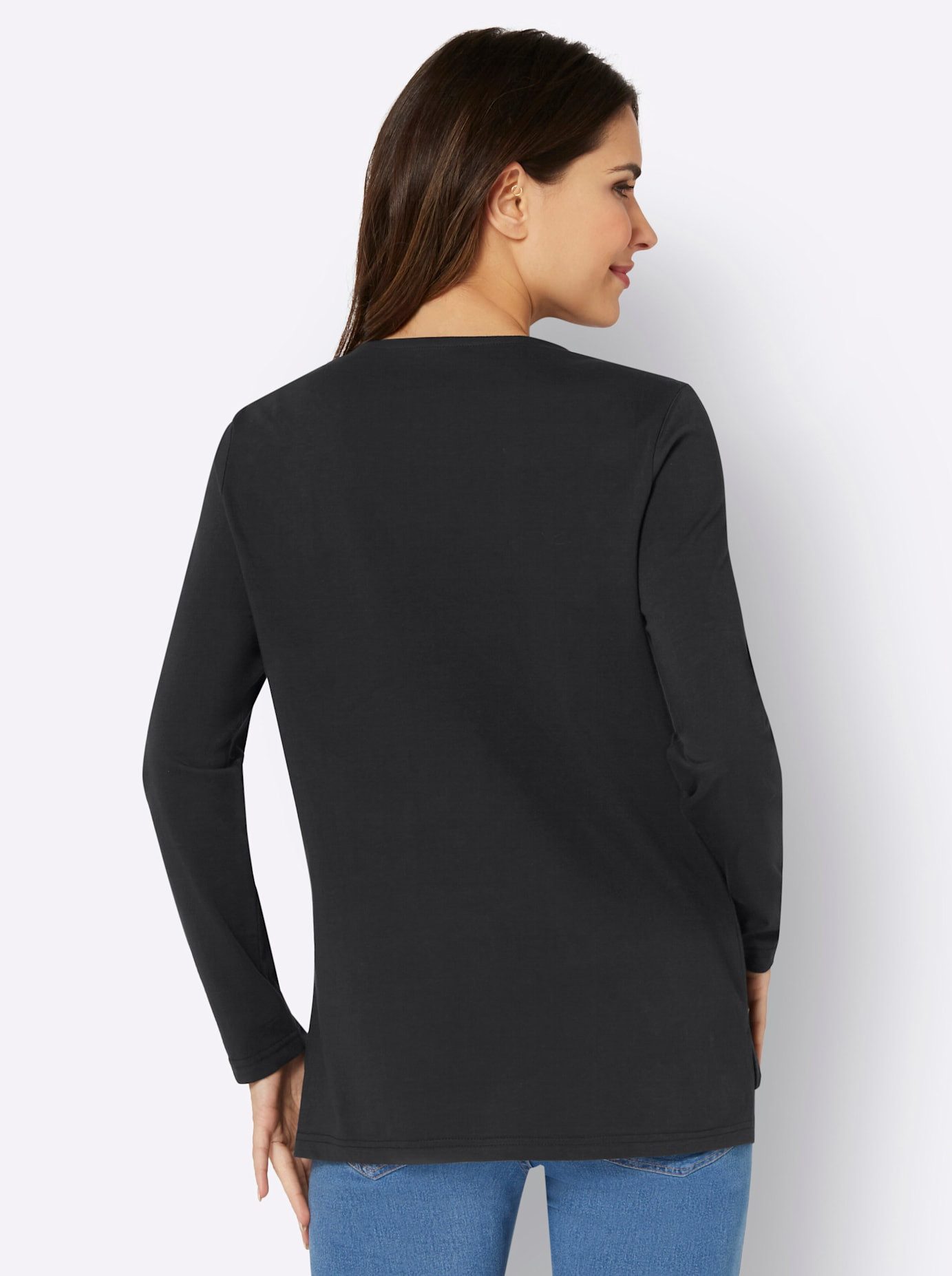 Classic Basics Shirt met lange mouwen (1-delig)