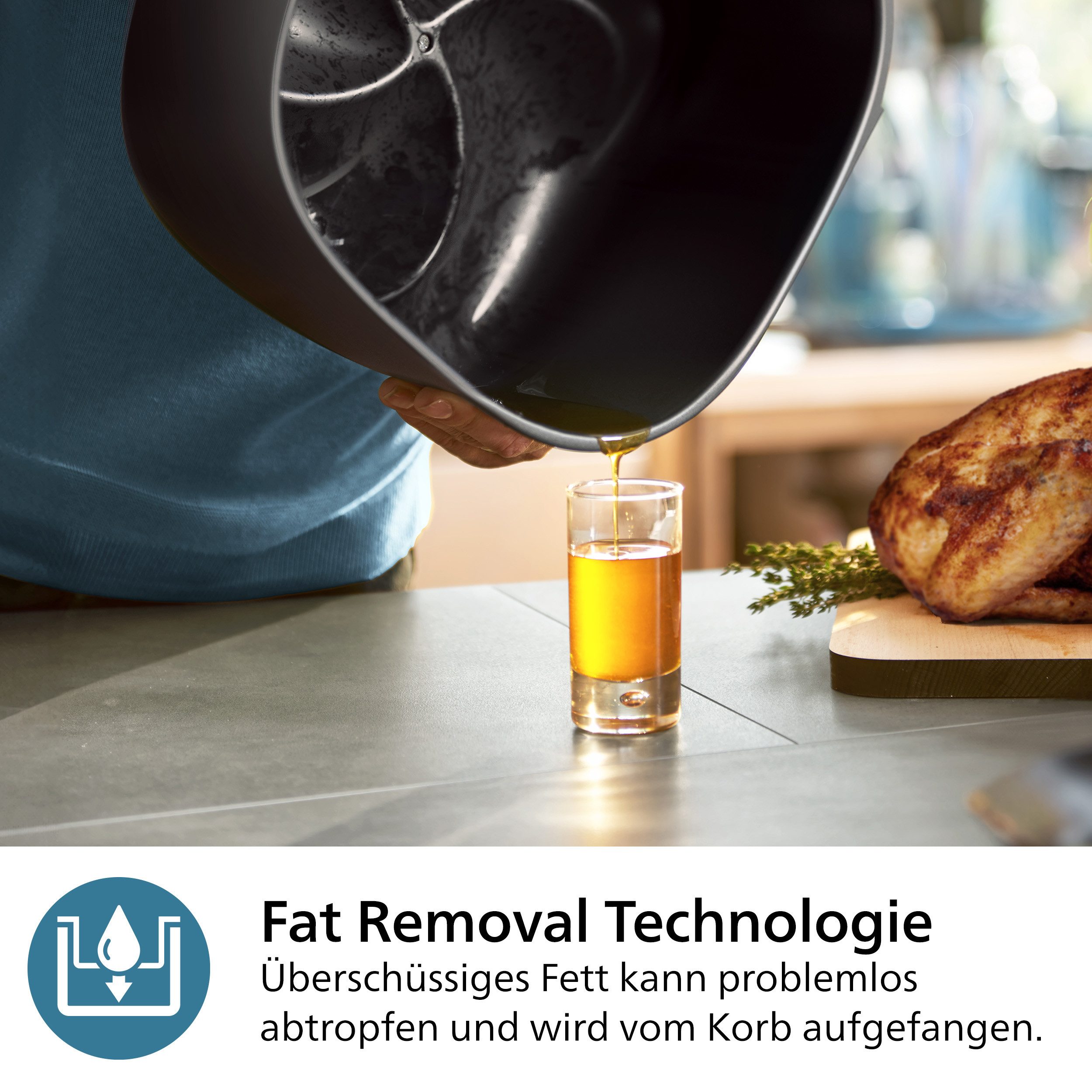 Philips Airfryer 3000 NA332/00, mit 6.2L, Sichtfenster