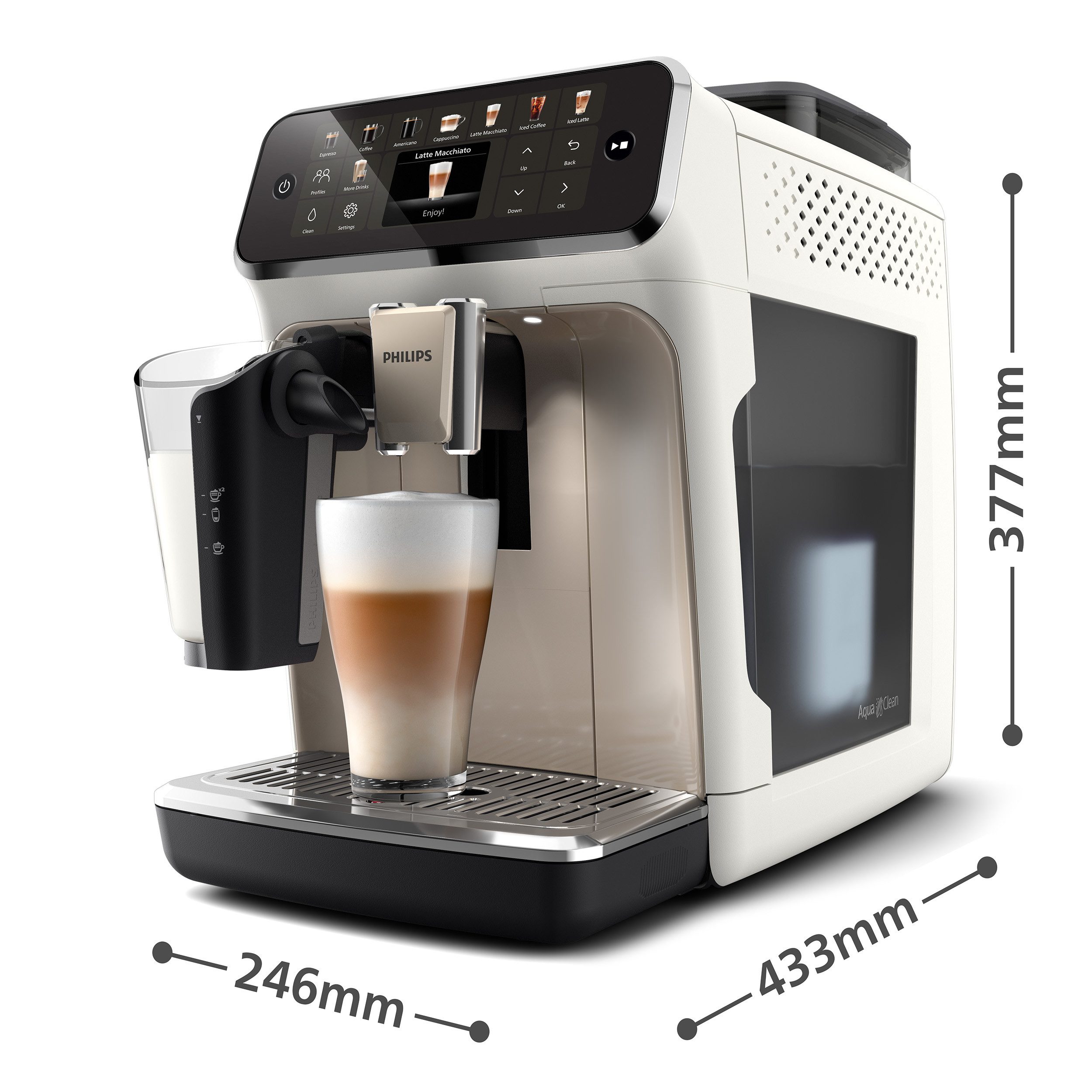 Philips Volautomatisch koffiezetapparaat EP5547/90 5500 Series, 20 koffiespecialiteiten (heet of ijskoud)