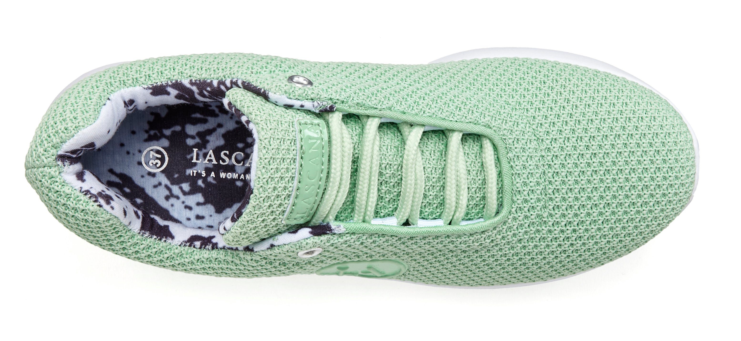 active by Lascana Sneakers met comfort-binnenzool, veterschoen, vrijetijdsschoen vegan