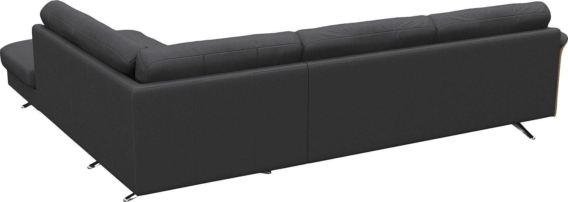 FLEXLUX Hoekbank Glow, super comfortabel door hoogwaardige zitconstructie met binnenvering, L-vorm