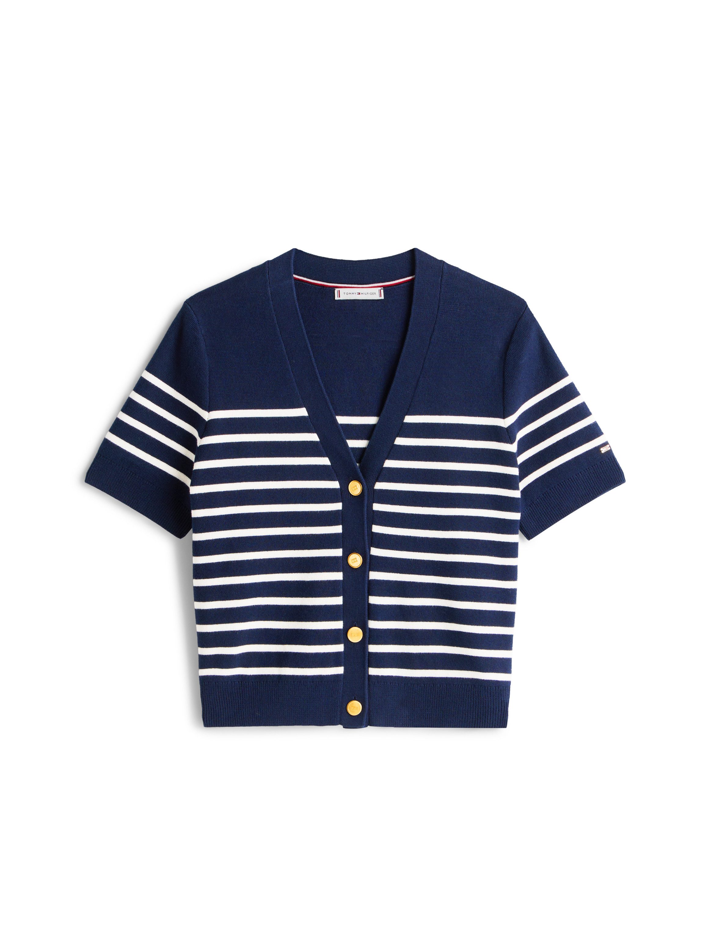 Tommy Hilfiger Vest CO JERSEY MID GG GOLD BTN CARDI