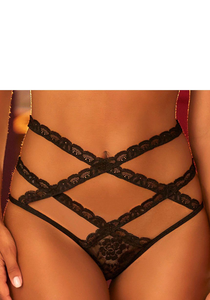 petite fleur gold Tailleslip stijlvol van transparante kant in gebloemde look