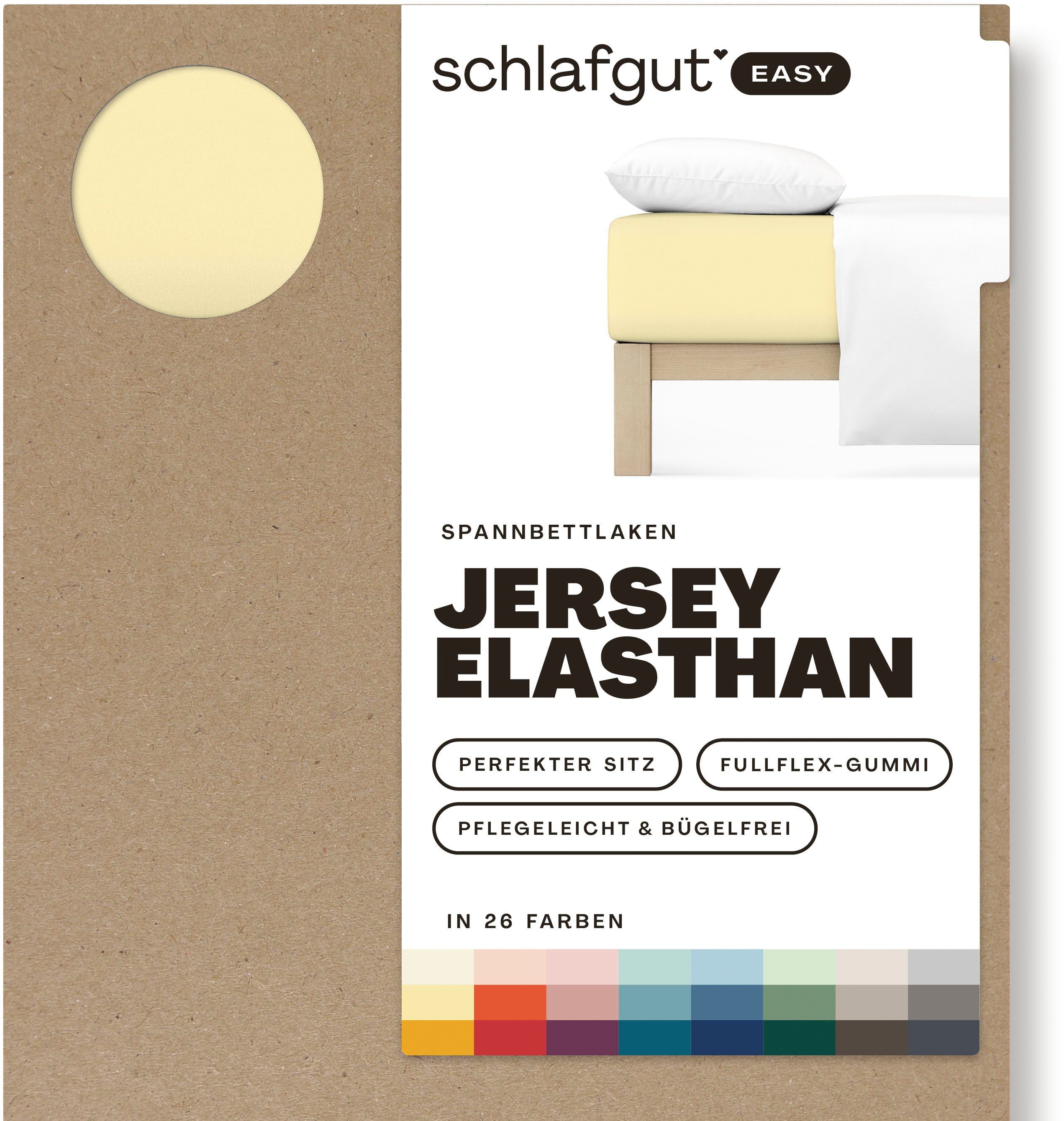 Schlafgut Hoeslaken EASY jersey elastaan MADE IN GREEN by OEKO-TEX® (1 stuk)