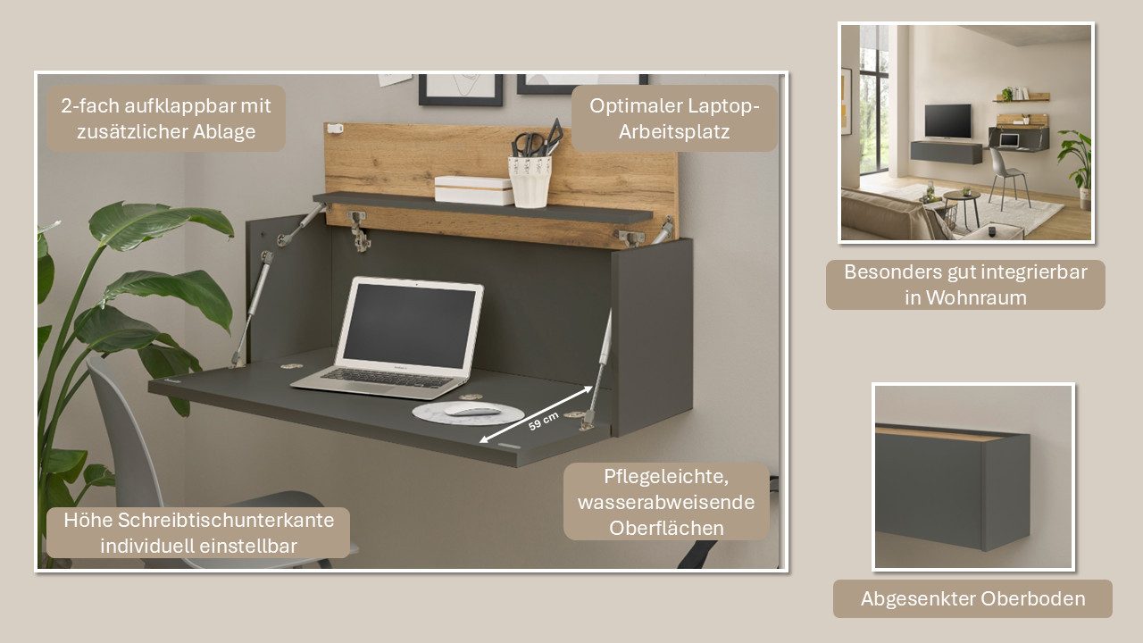 INOSIGN Set kantoormeubelen City/Giron Thuiskantoor (set, 5-delig)