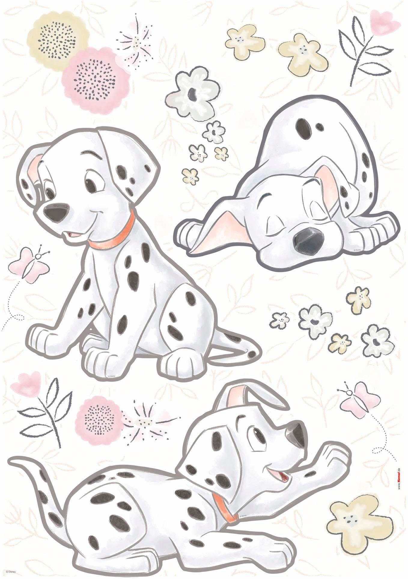 Komar Wandfolie Best of Friends - afm. 50 x 70 cm zelfklevend, wandstickers, kinderkamer wandstickers zwart