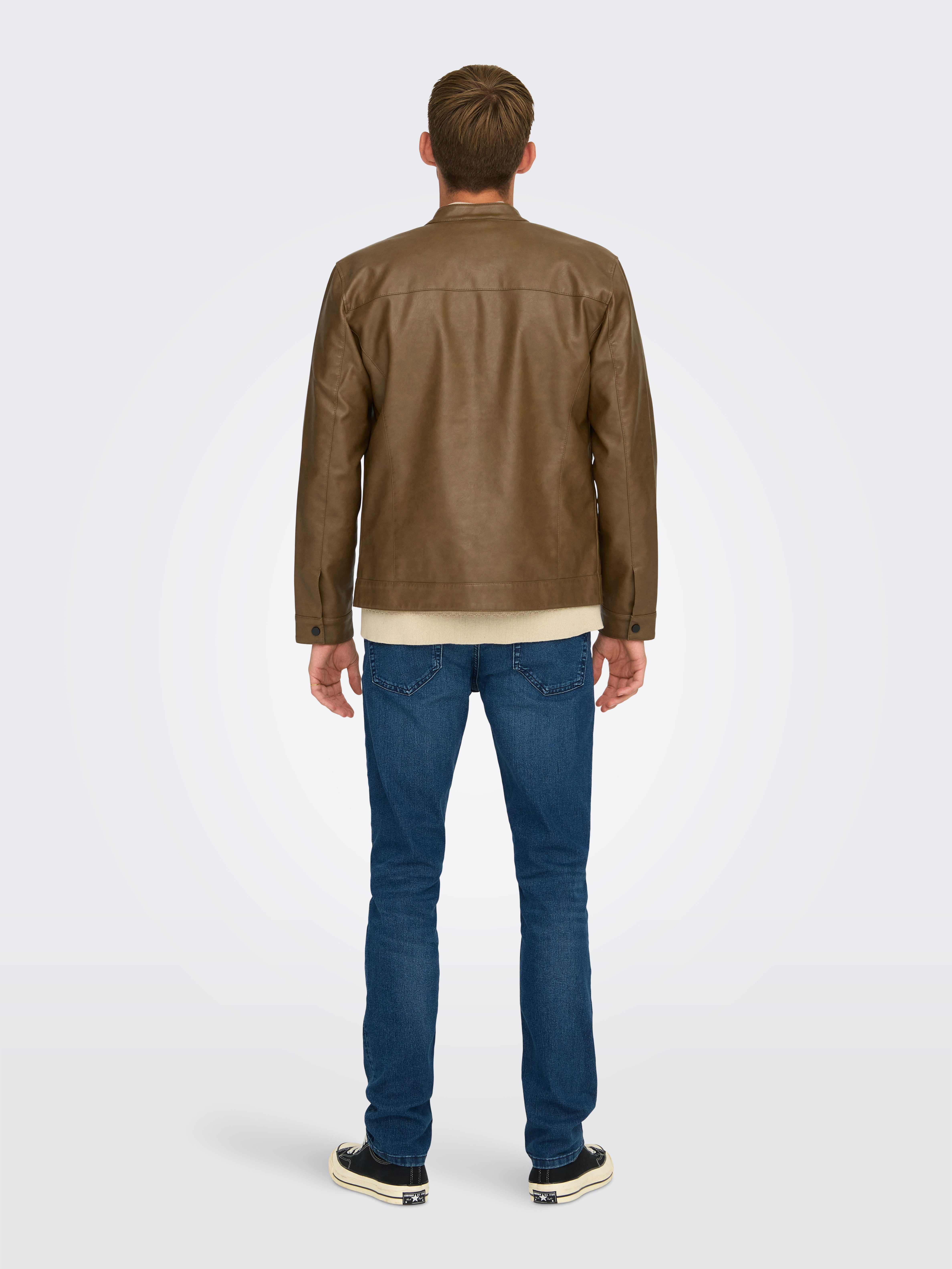 ONLY & SONS Bikerjack MIKE PU RACER JACKET
