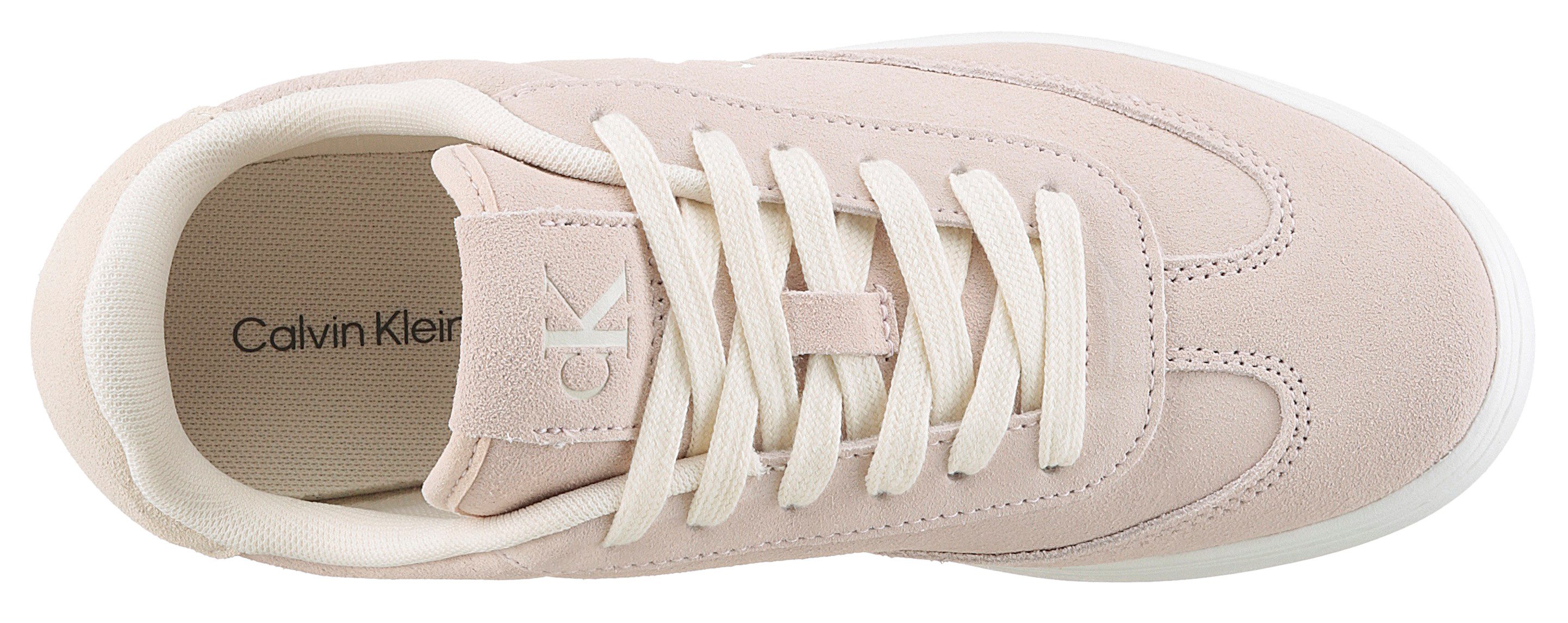 Calvin Klein Plateausneakers CLASSIC CUPSOLE LACEUP WT WM , veterschoen, vrijetijdsschoen, basket-sneaker, lage schoen met logo