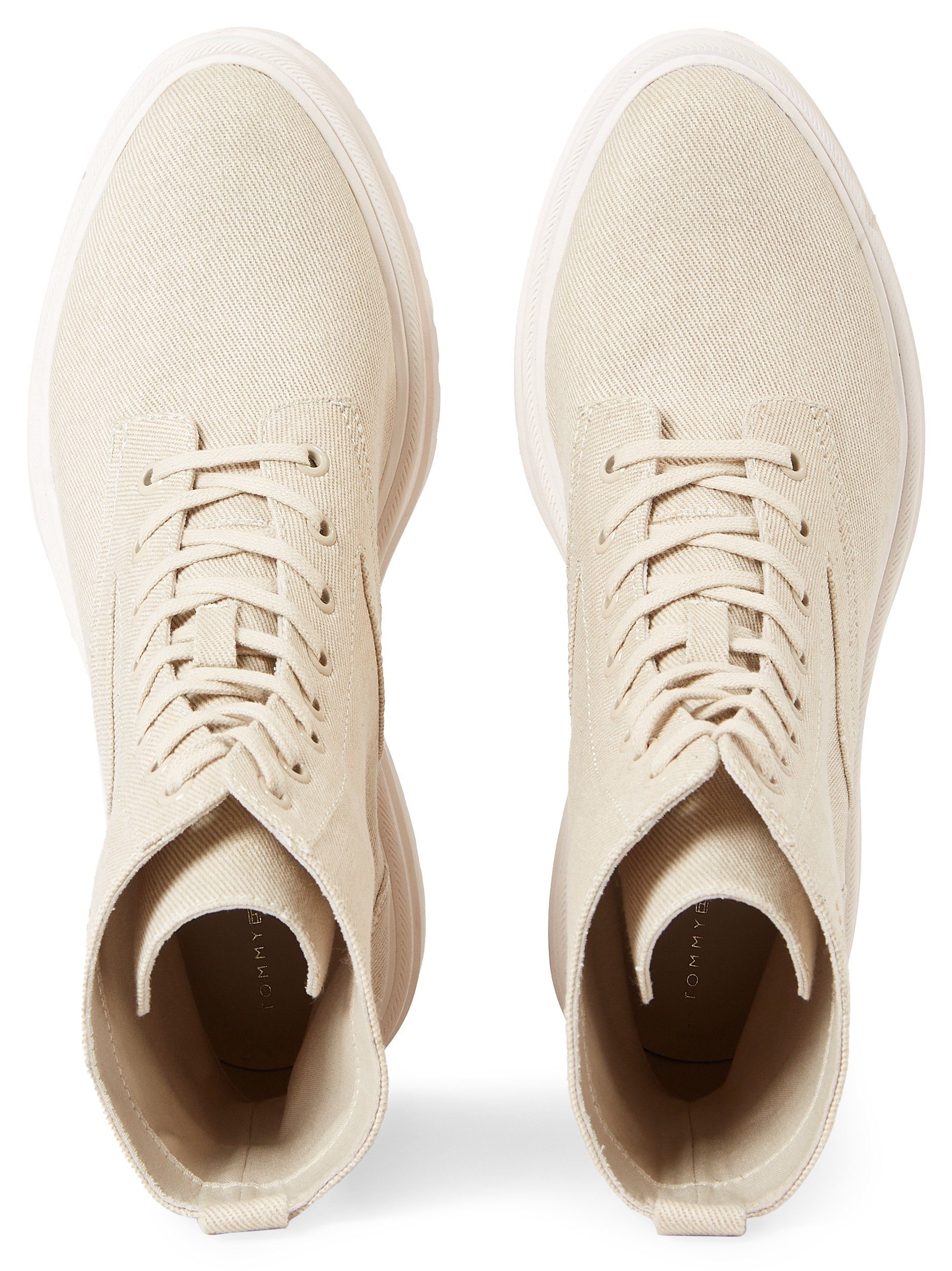 Tommy Hilfiger Hoge veterschoenen FEMININE ESSENTIAL CANVAS BOOT