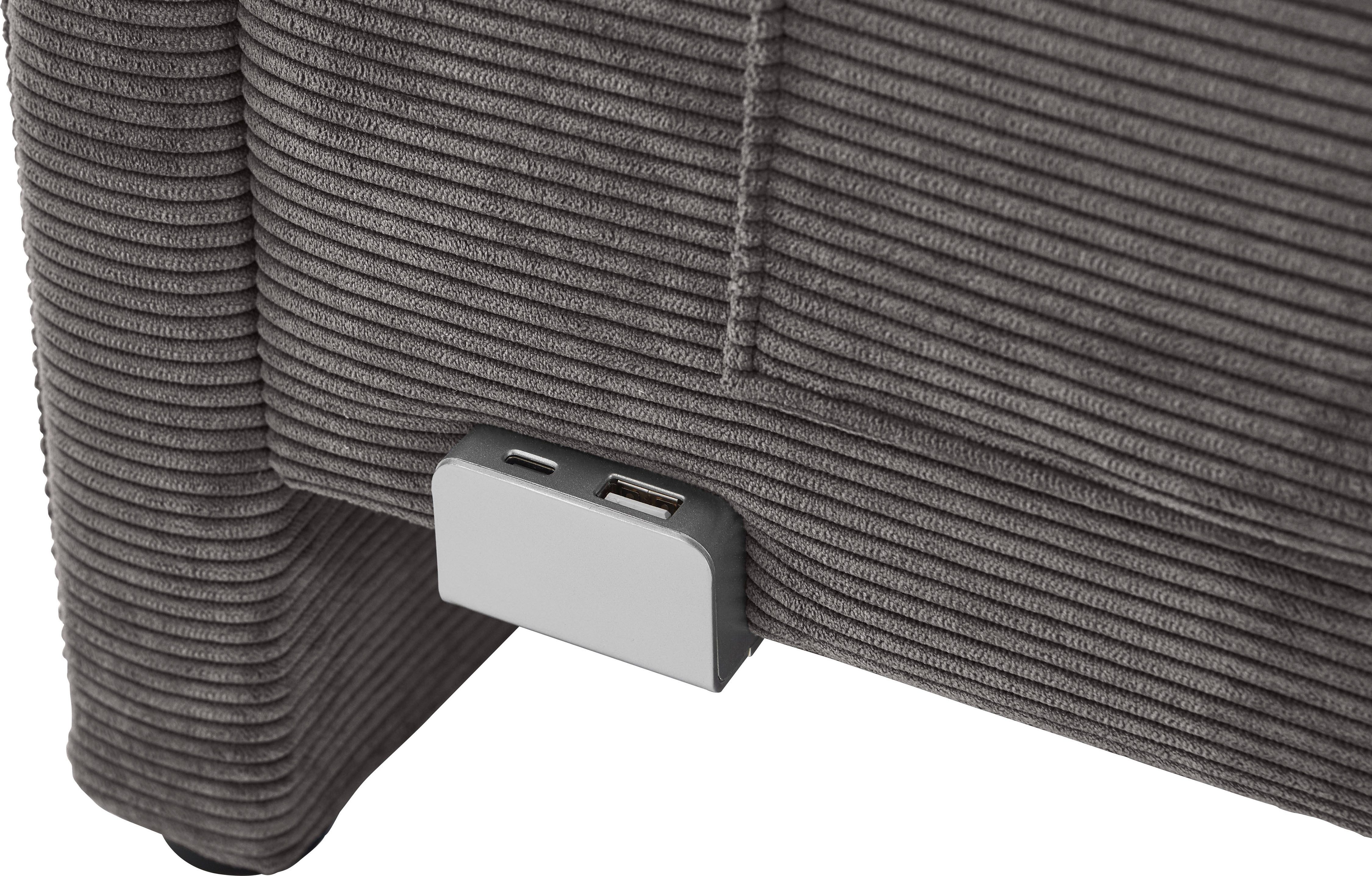 meise.möbel Kinderledikant COOL II Bekleed bed naar keuze met bedkist, tienerbed inclusief USB-aansluitingen