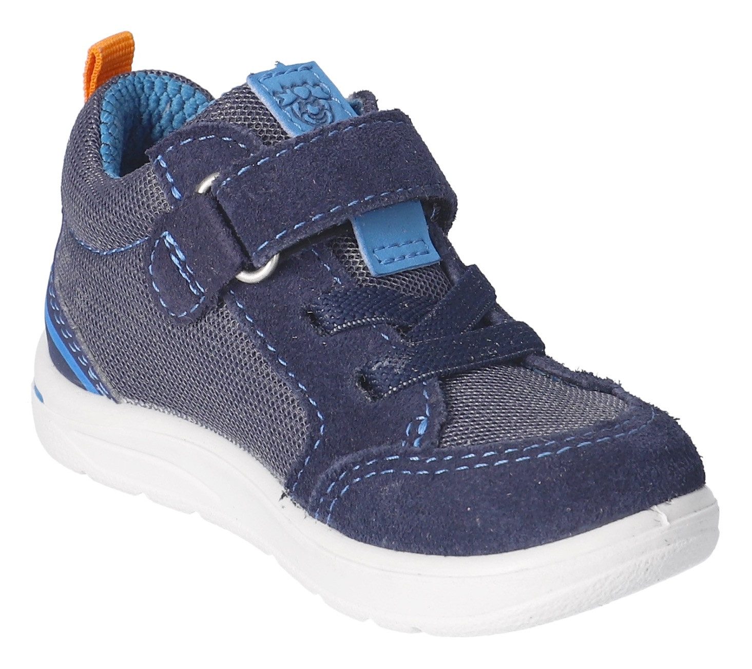 PEPINO by RICOSTA Babyschoentjes Ebbo WMS: gemiddeld , veterschoen met wms-systeem, retro-look, maat sjabloon te downloaden