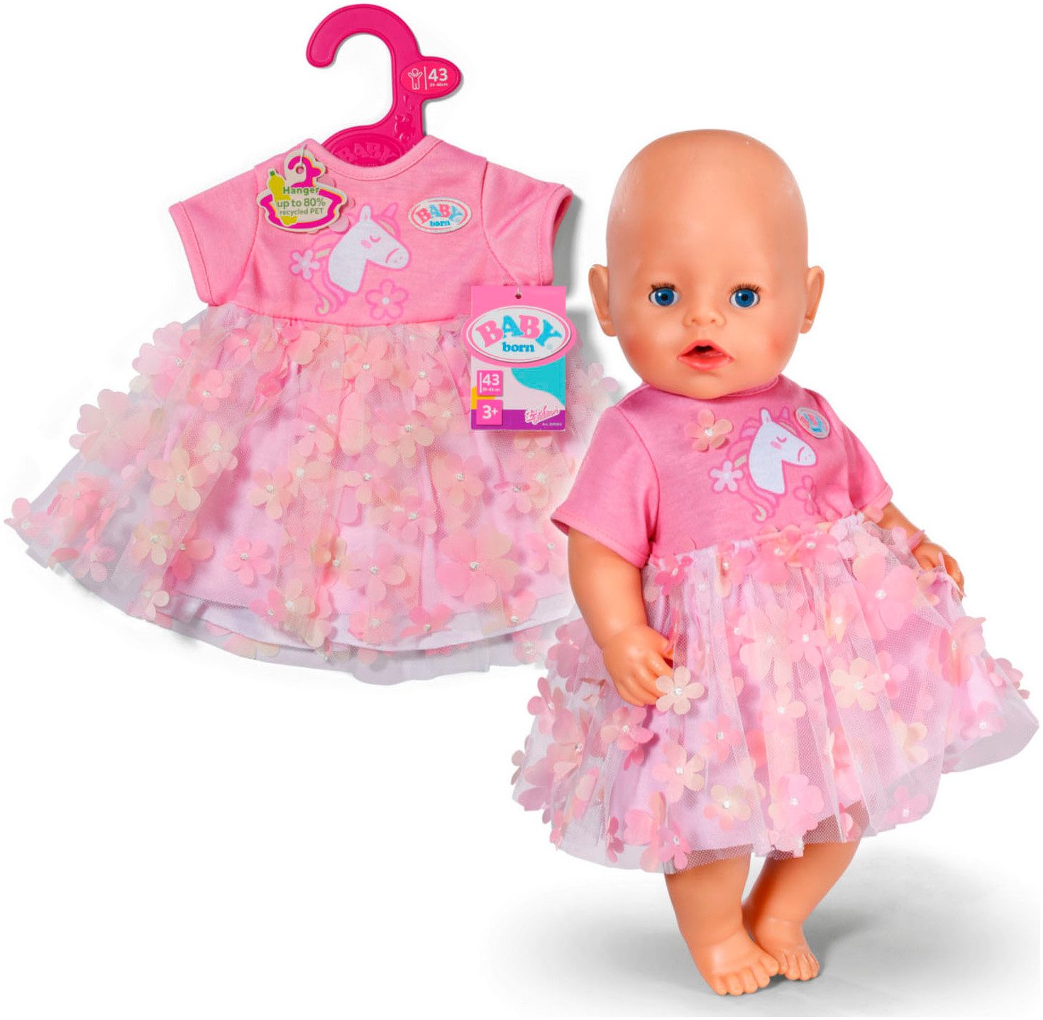 Baby Born Poppenkleding Blütenkleid 43 cm