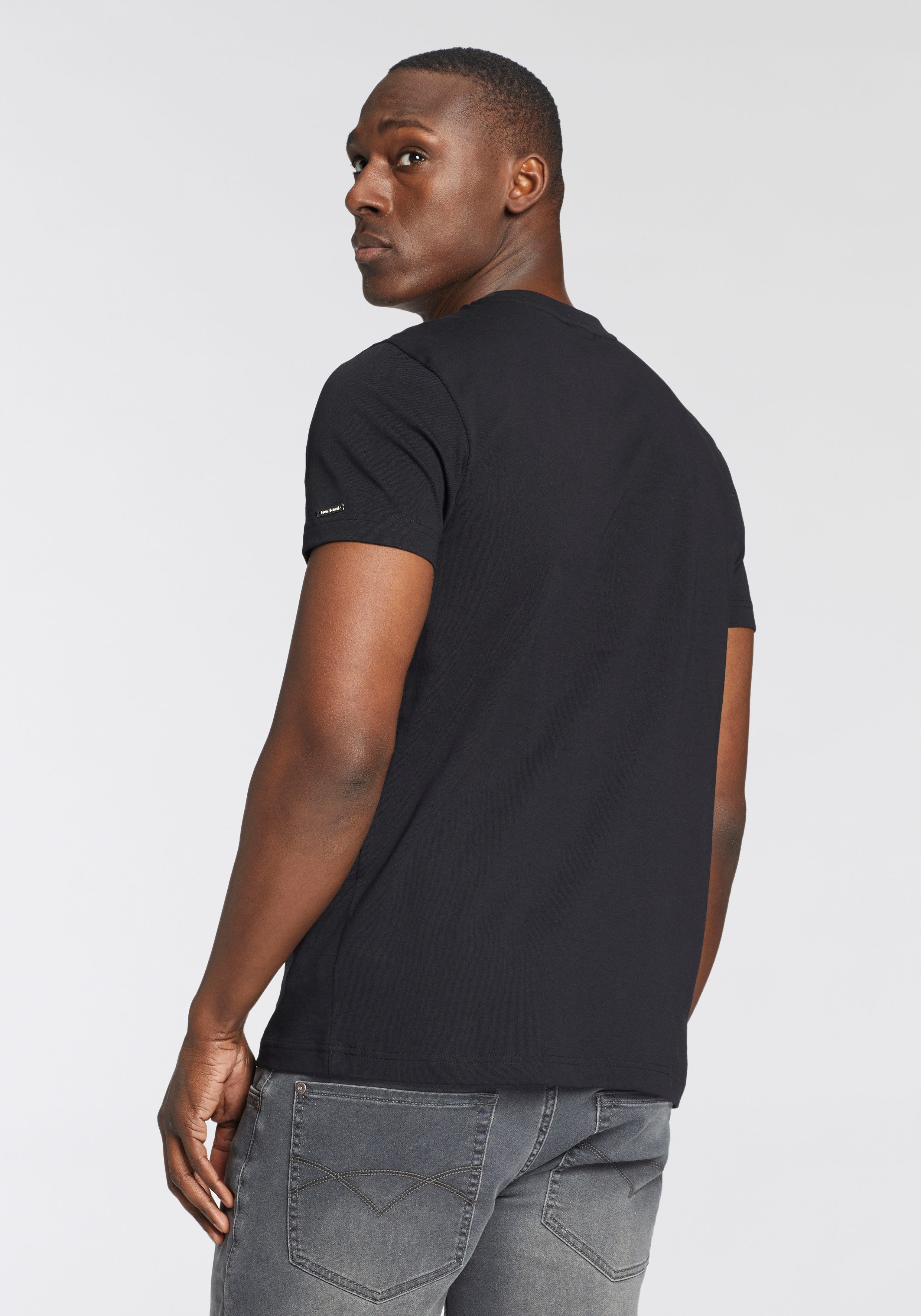 Bruno Banani Shirt met ronde hals met print
