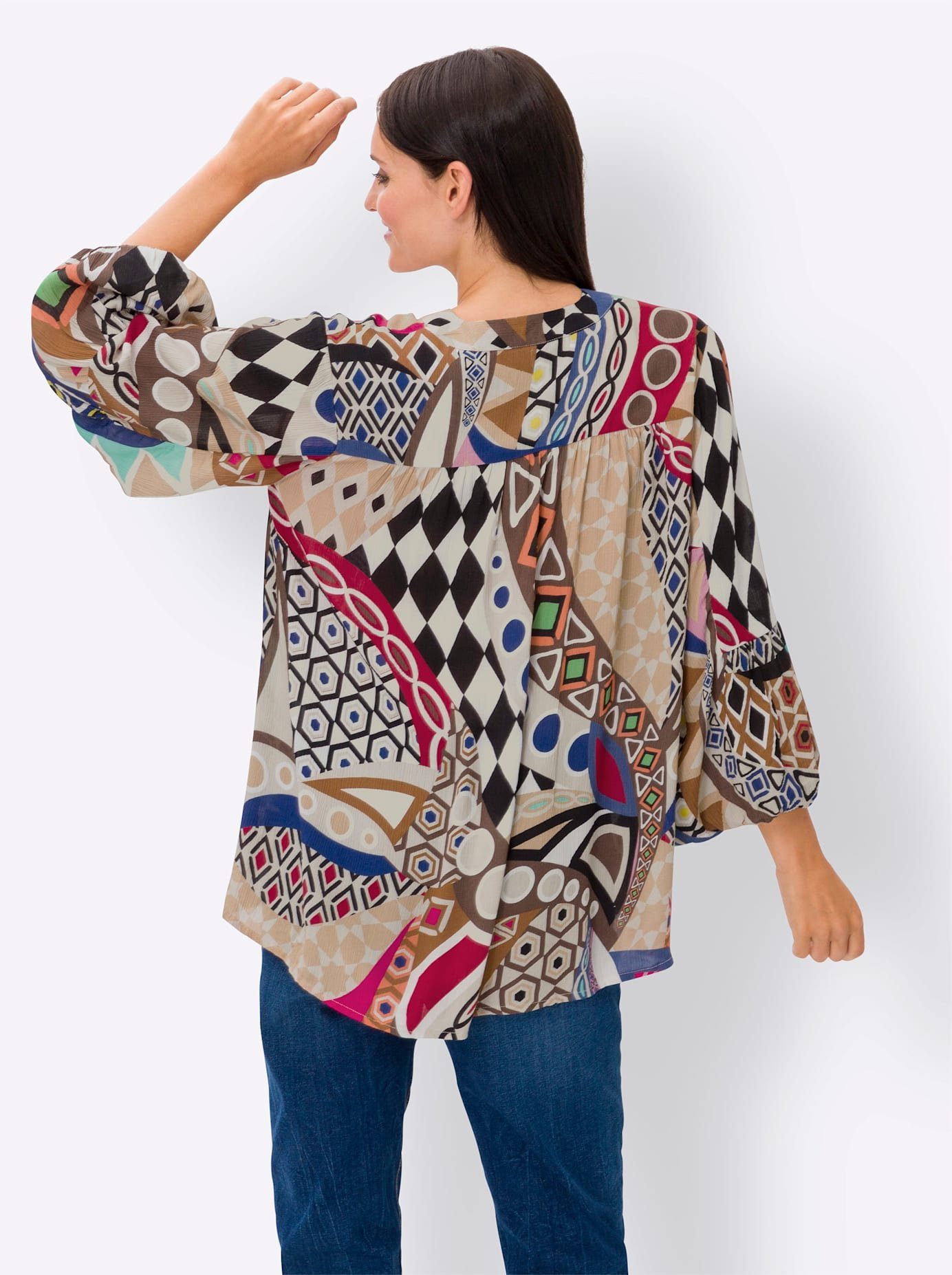 heine Gedessineerde blouse