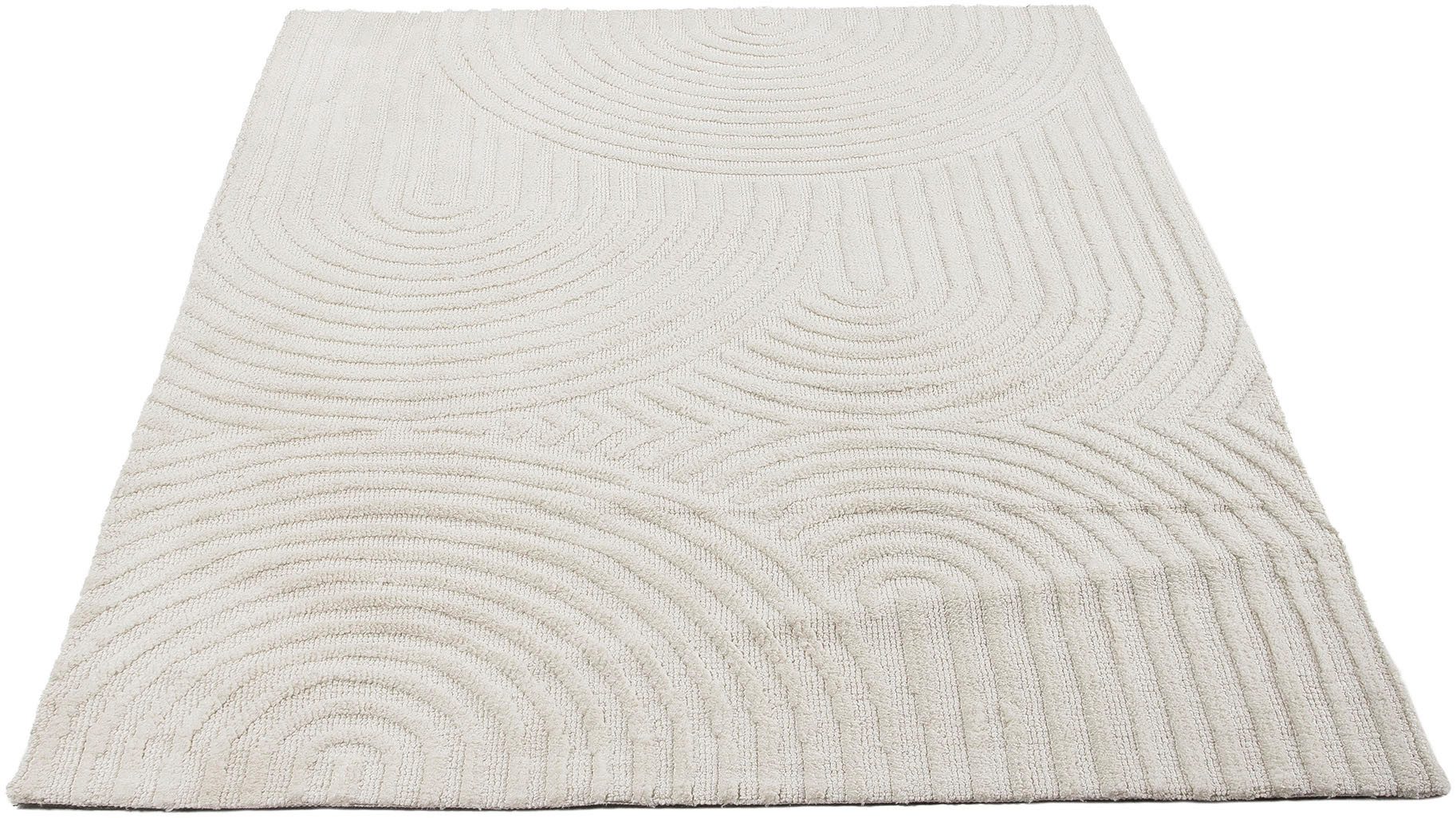 carpetfine Vloerkleed Holly Zen 1 Hoog-laag effect, geometrisch, tijdloos ontwerp, decoratief hoogtepunt