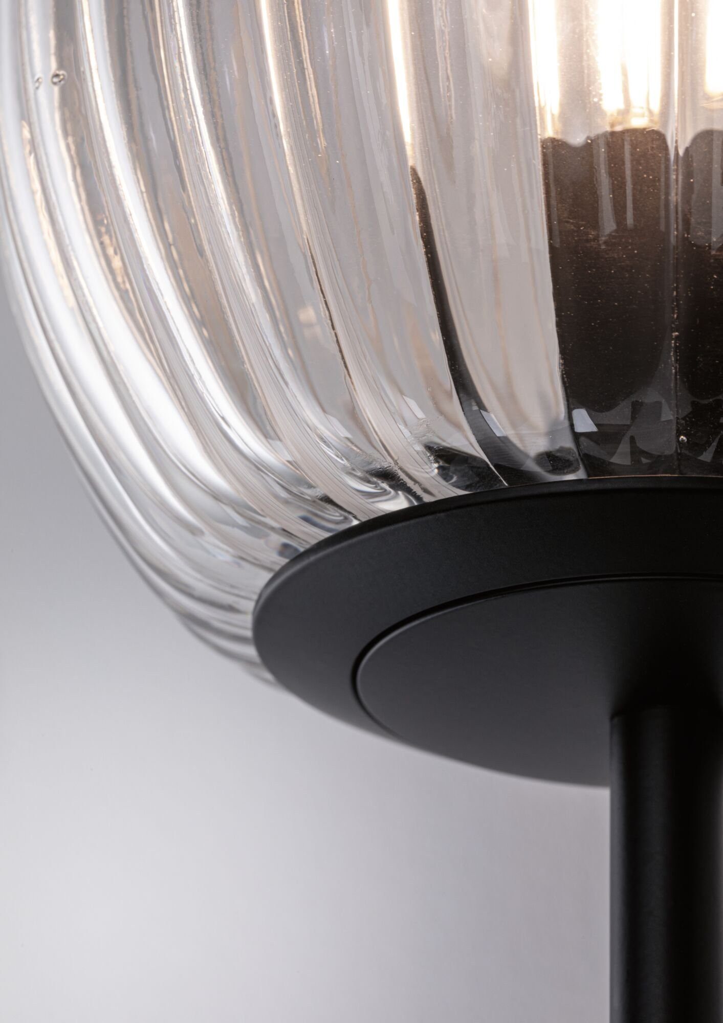 Paulmann Wandlamp Ruya IP44 E14 230V max. 20W Glas, Zwart mat (1 stuk)