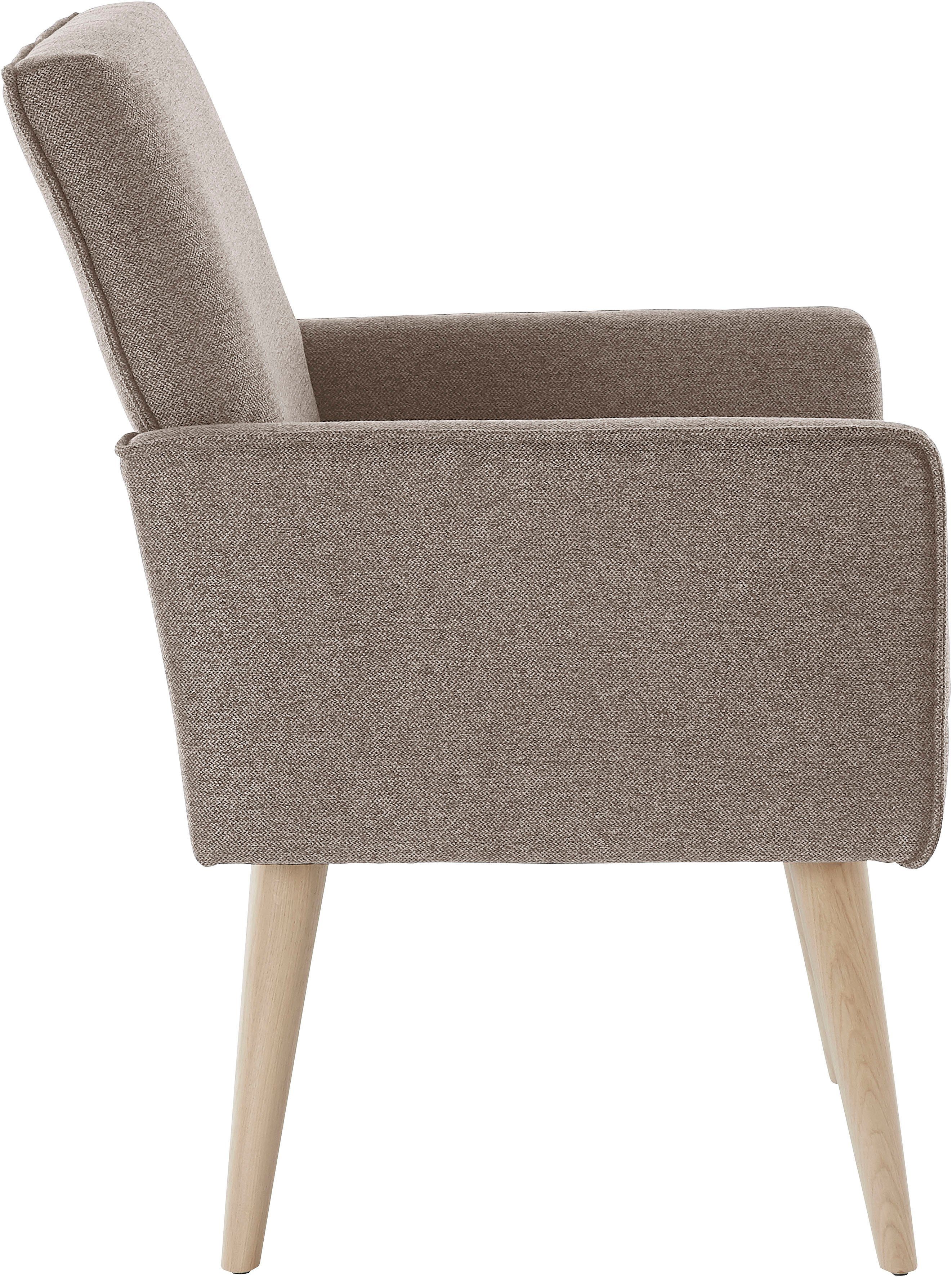 exxpo - sofa fashion Fauteuil Lungo, loungestoel met moderne biesstiksels, comfortabel en elegant