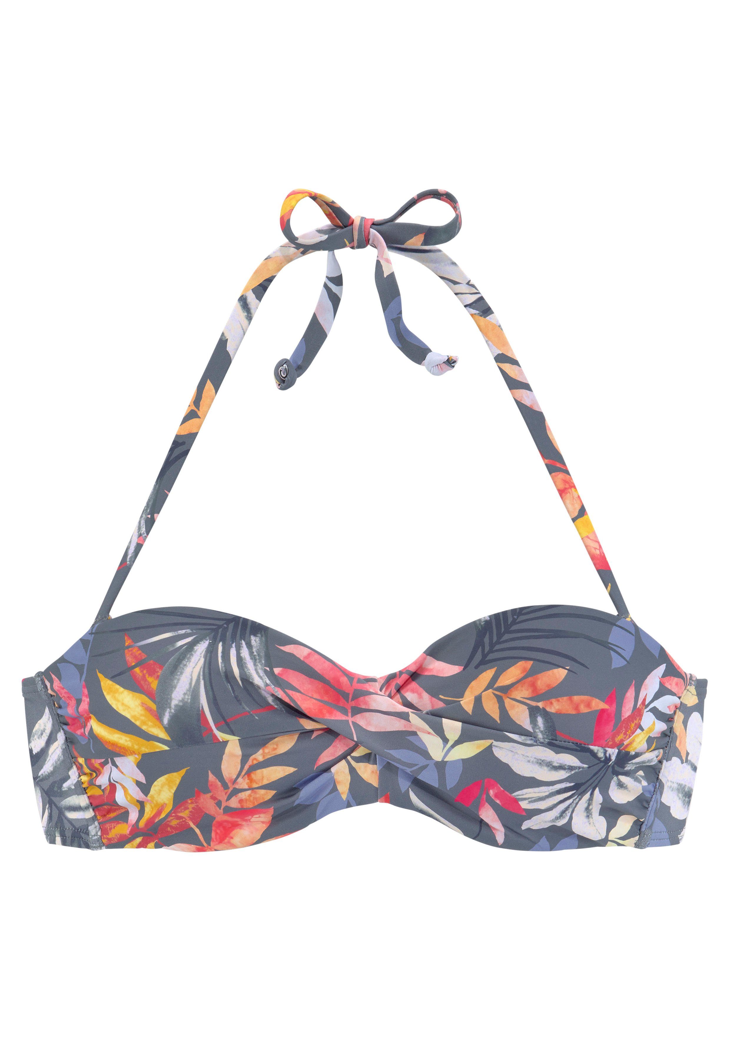 Vivance Beugelbikinitop in bandeaumodel Leilani in gedraaide look