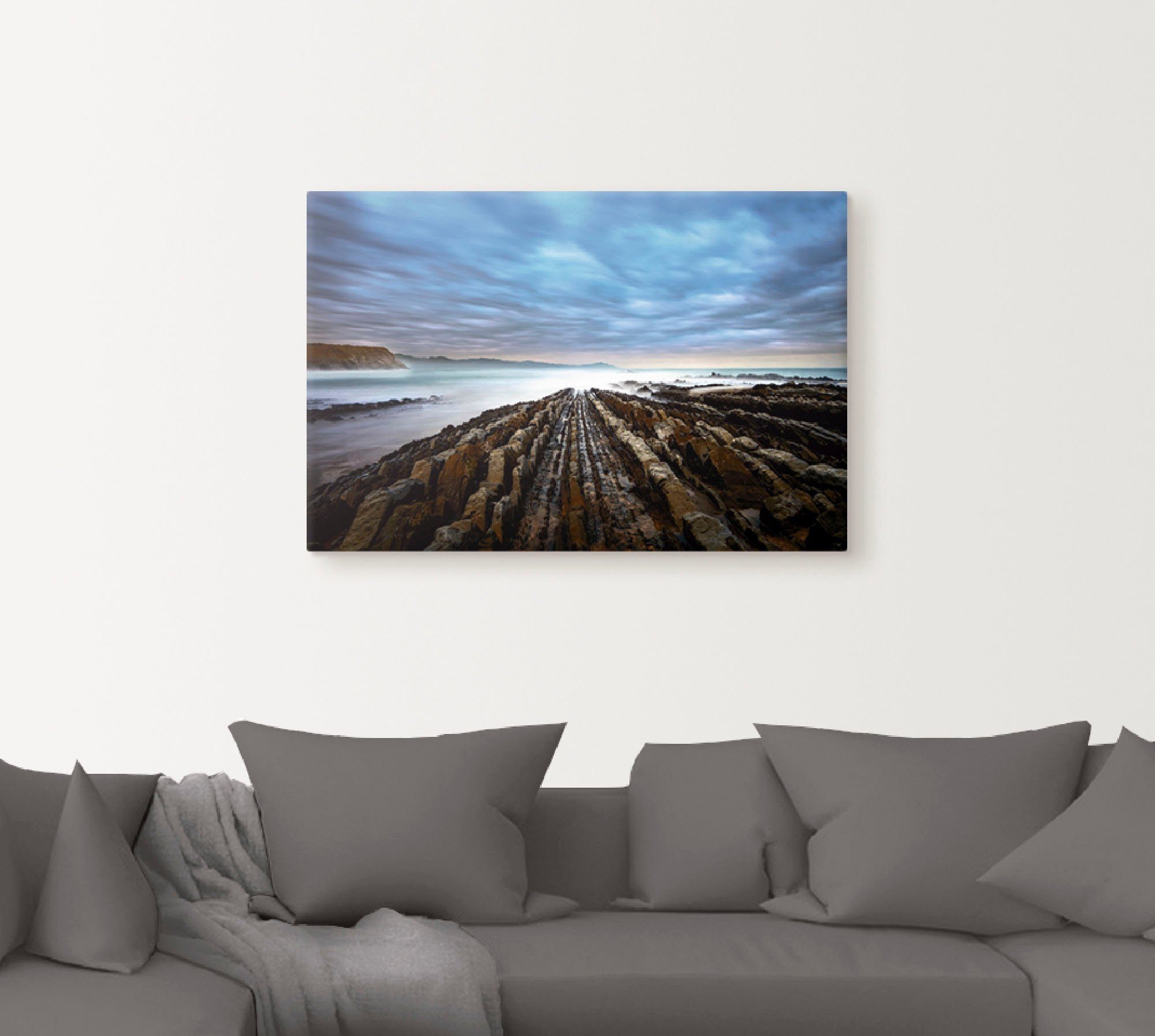Artland Artprint op linnen Natuur in het noorden van Spanje