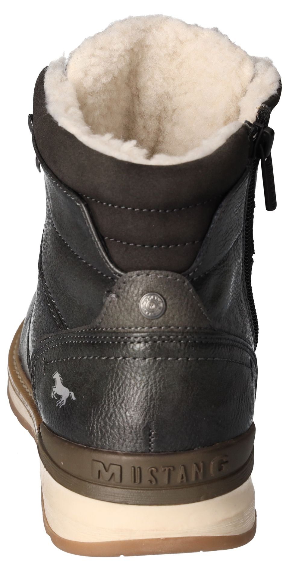 Mustang Shoes Winterlaarzen casual mode, veterschoenen, winterlaarzen met oogjes en logo-patch