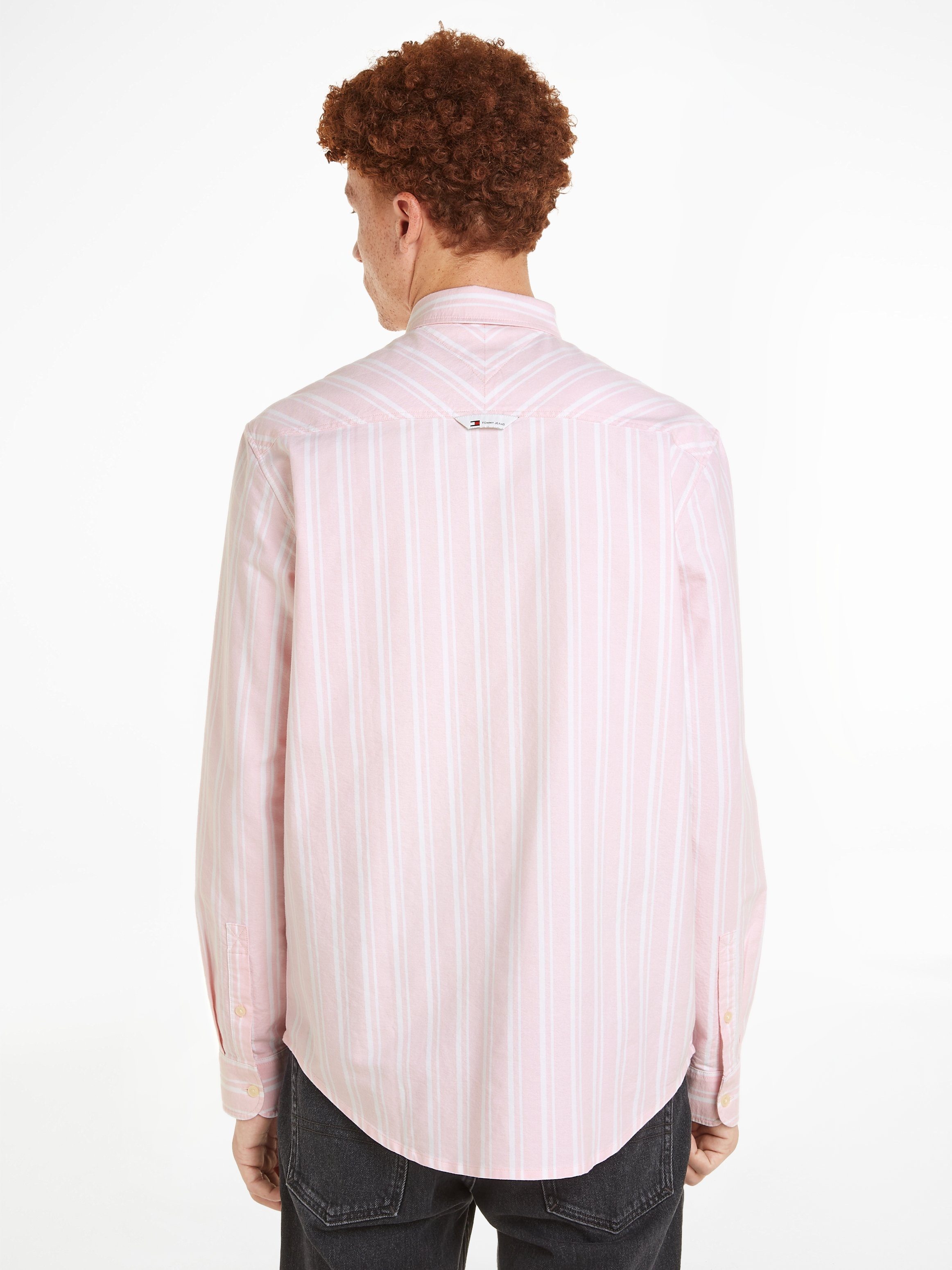 TOMMY JEANS Overhemd met lange mouwen TJM REG OXFORD STRIPE SHIRT