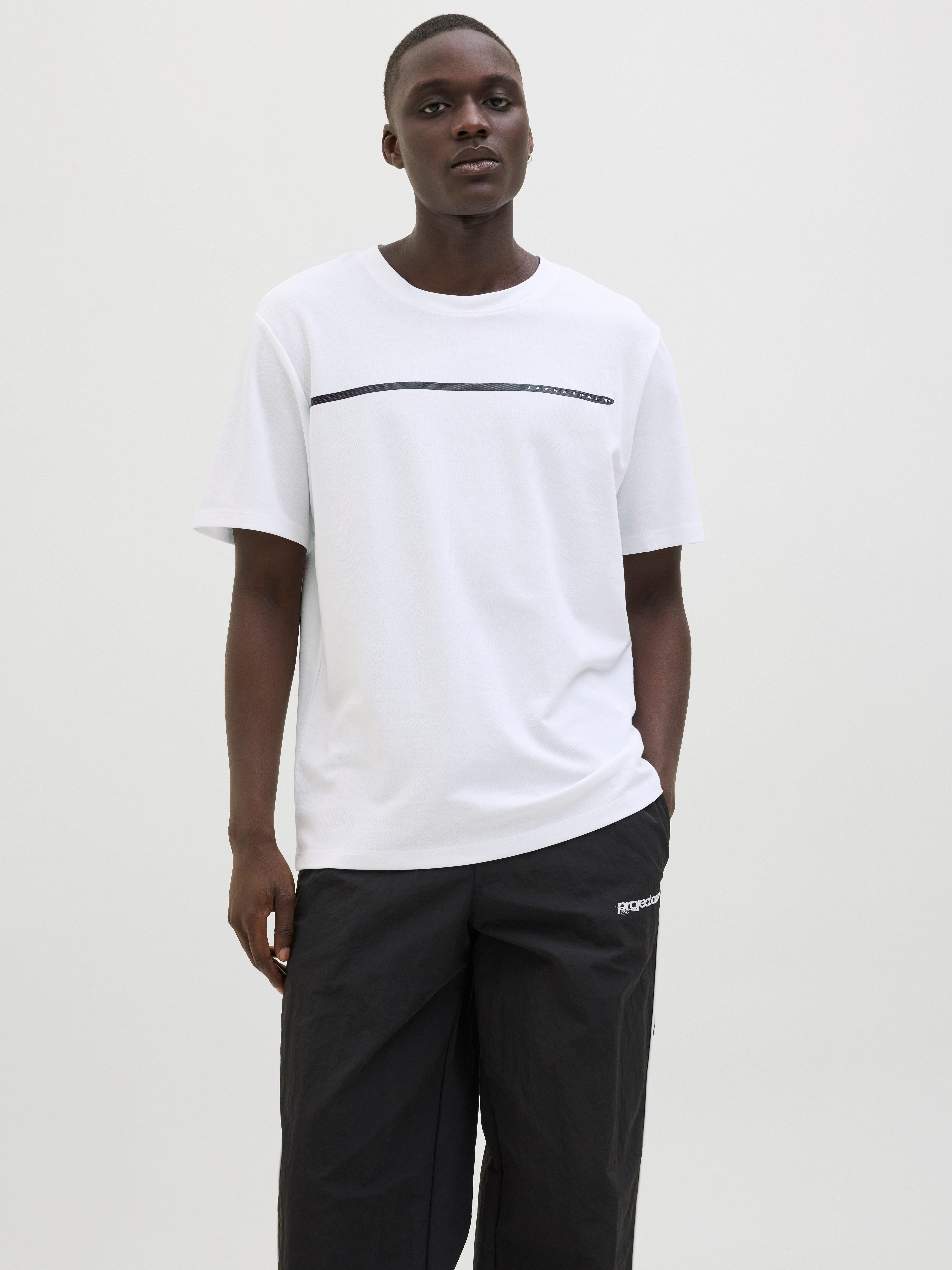 Jack & Jones T-shirt JCOFUSION FULL BRANDING TEE SS CREW NOOS