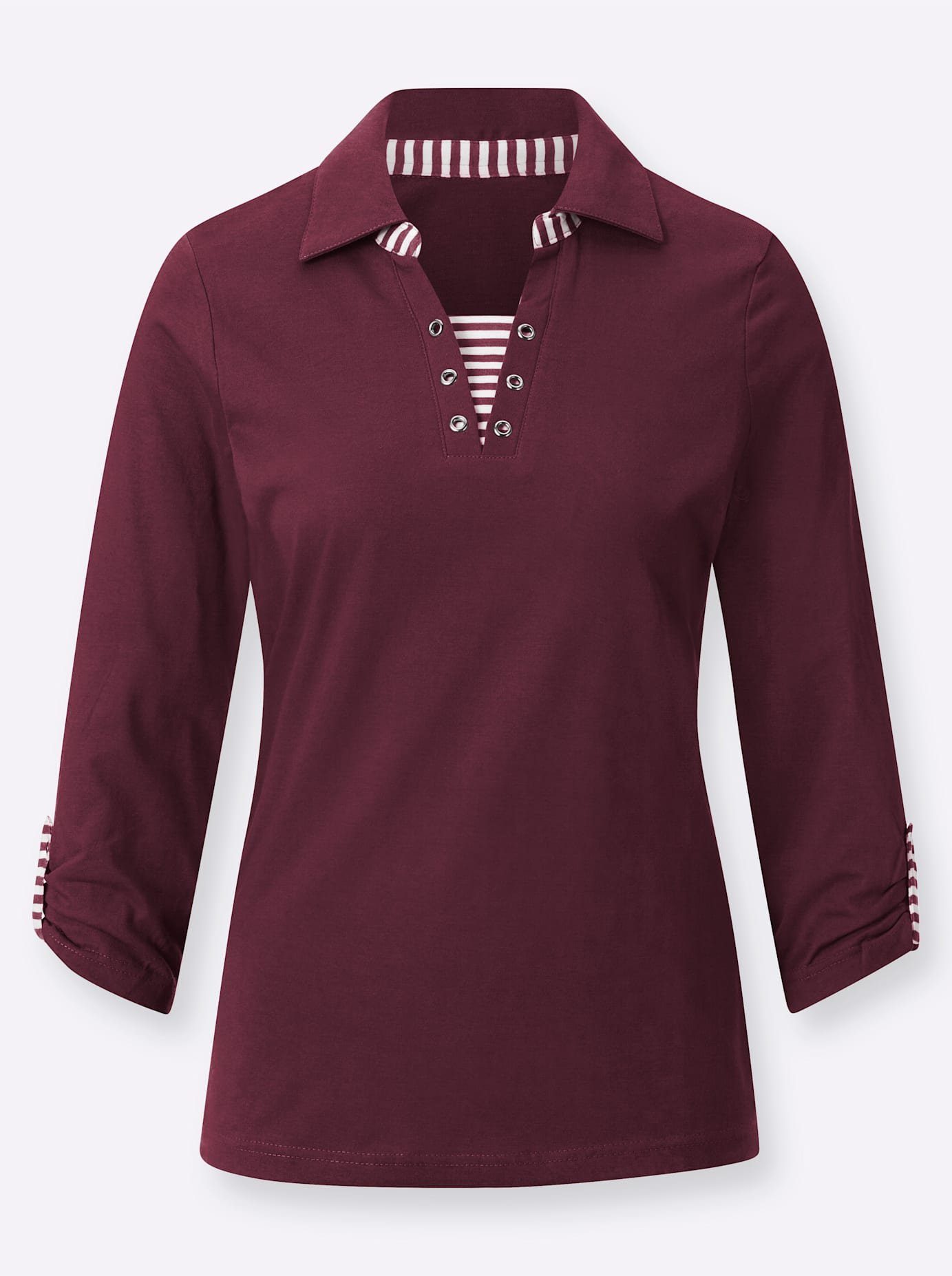 Casual Looks Shirt met 3/4-mouwen Shirt (1-delig)