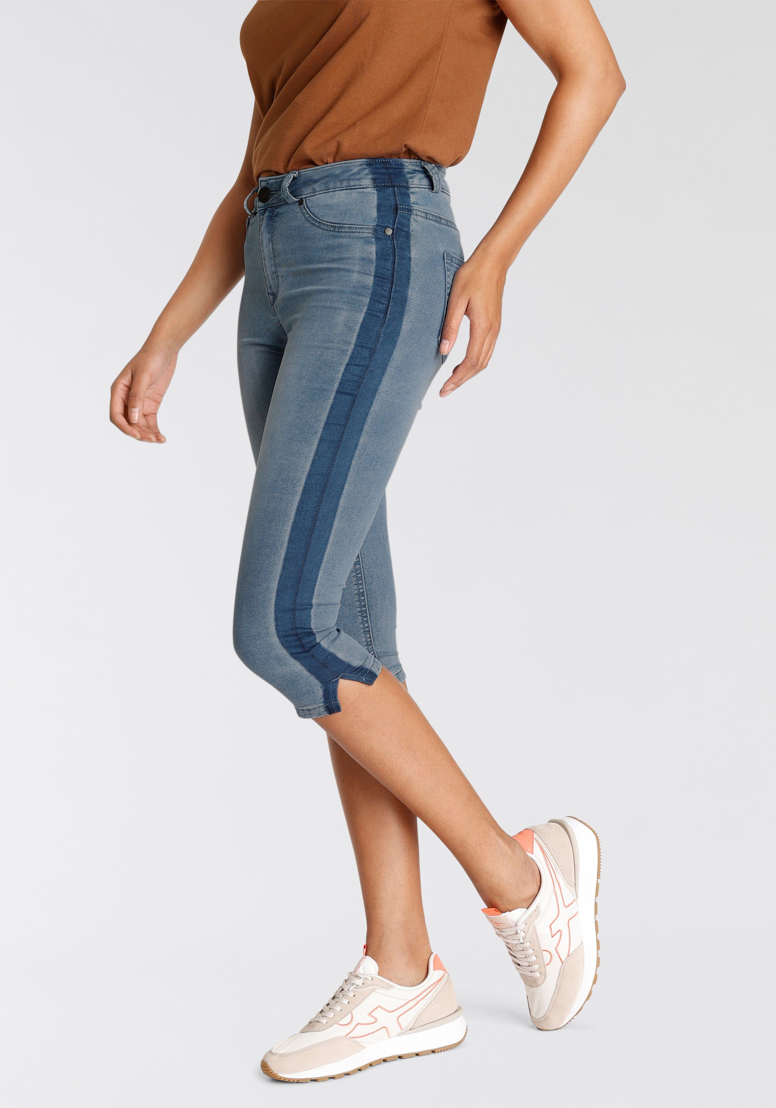 Arizona Capri jeans Ultra Stretch extra strakke pasvorm, knieomsluitende lengte, hoge taille