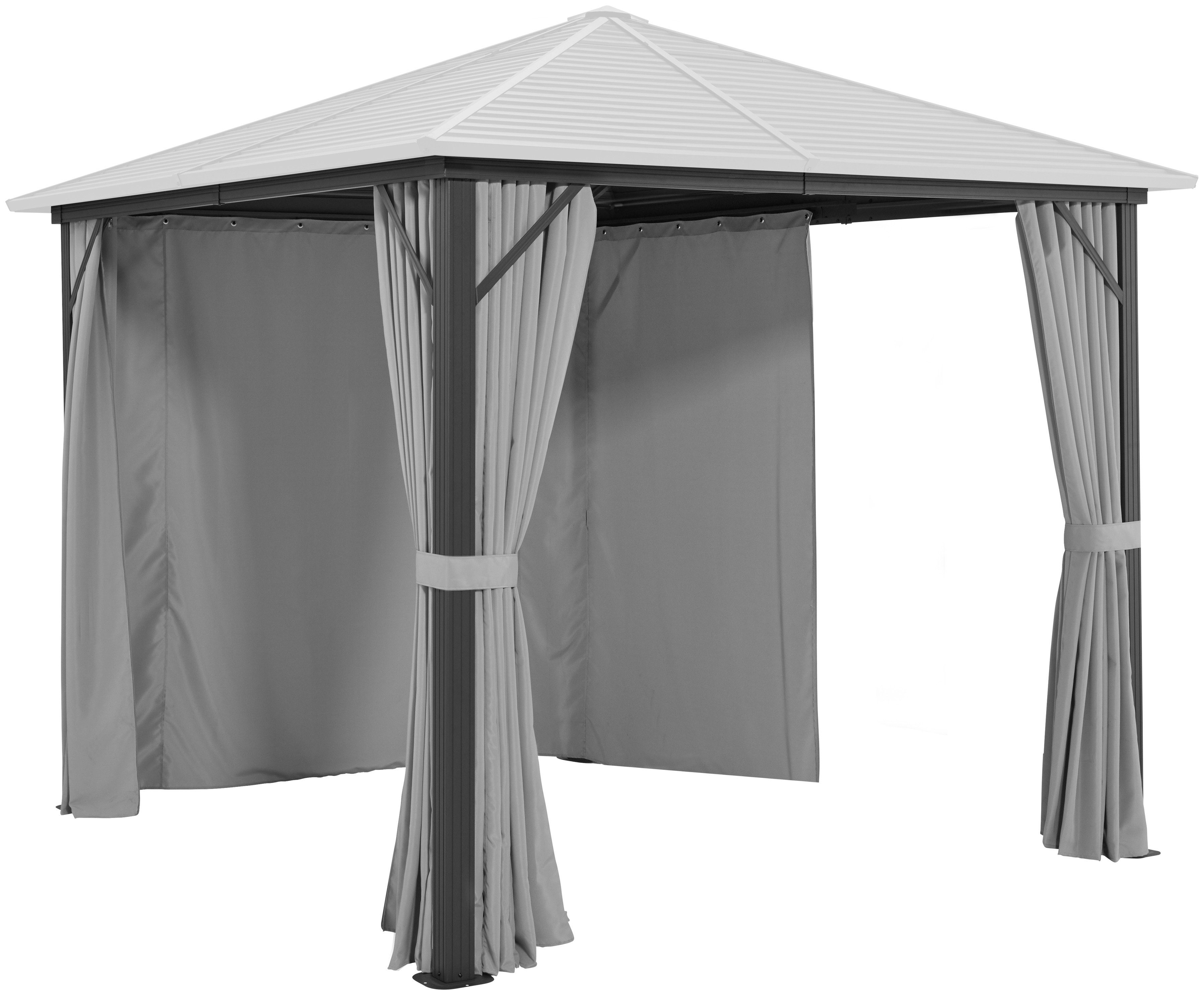 KONIFERA Zij-element partytent Barbados (set) tuinpriëlen grijs