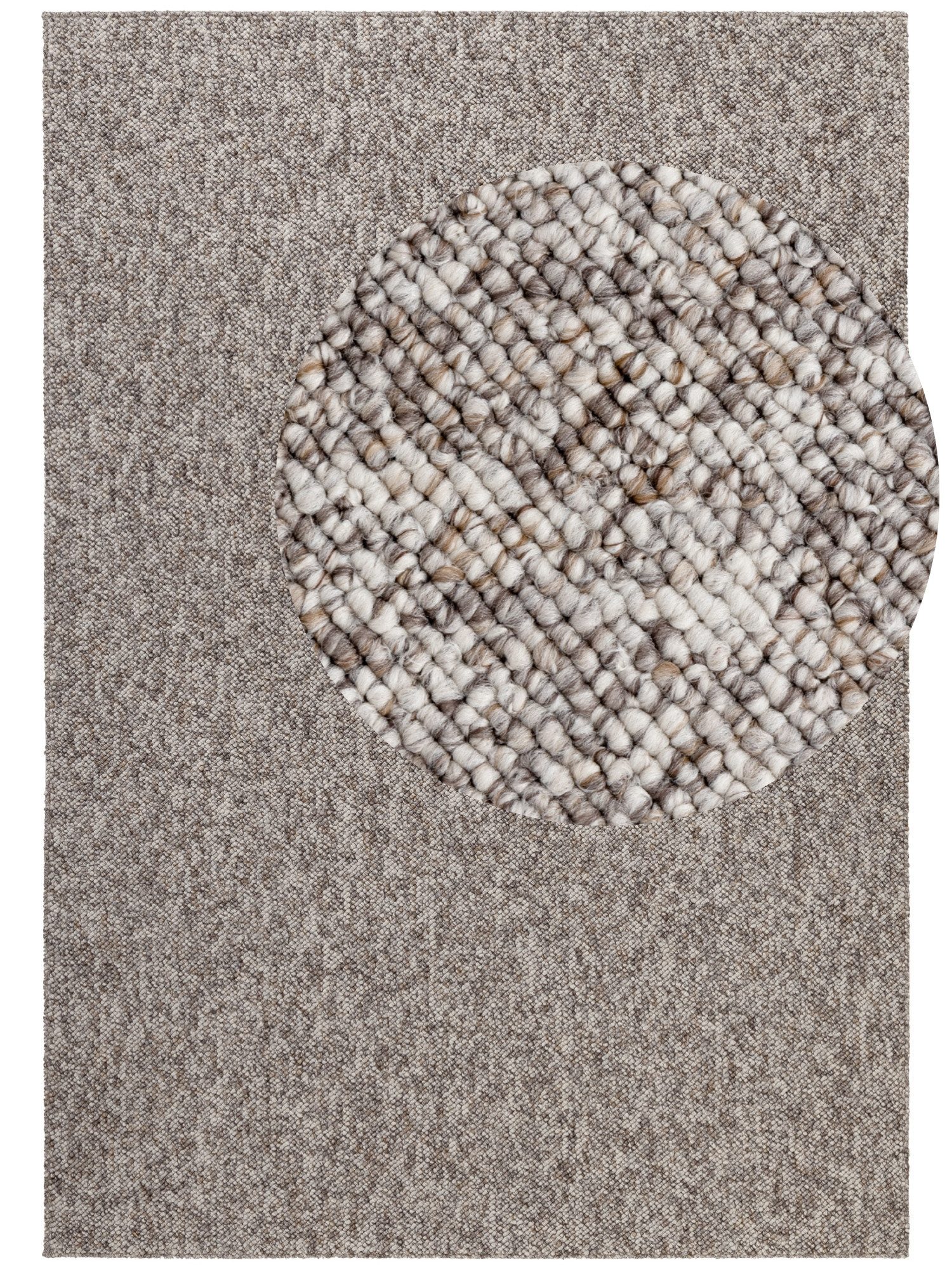 ELLE DECORATION Vloerkleed Rocco Loper, wasbaar, woonkamer, eetkamer, wol-look