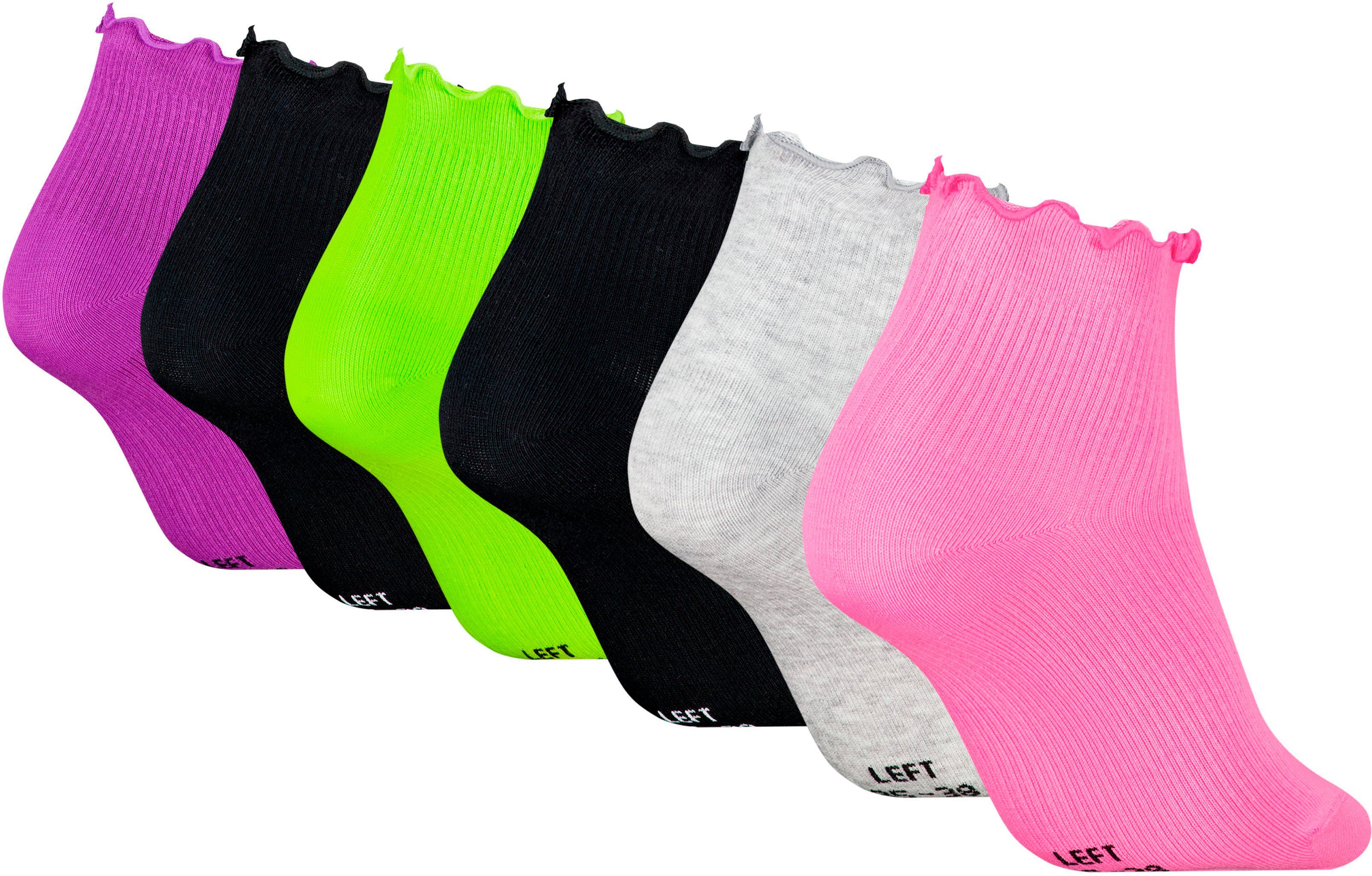 PUMA Korte sokken met gegolfde sluiting (6 paar)