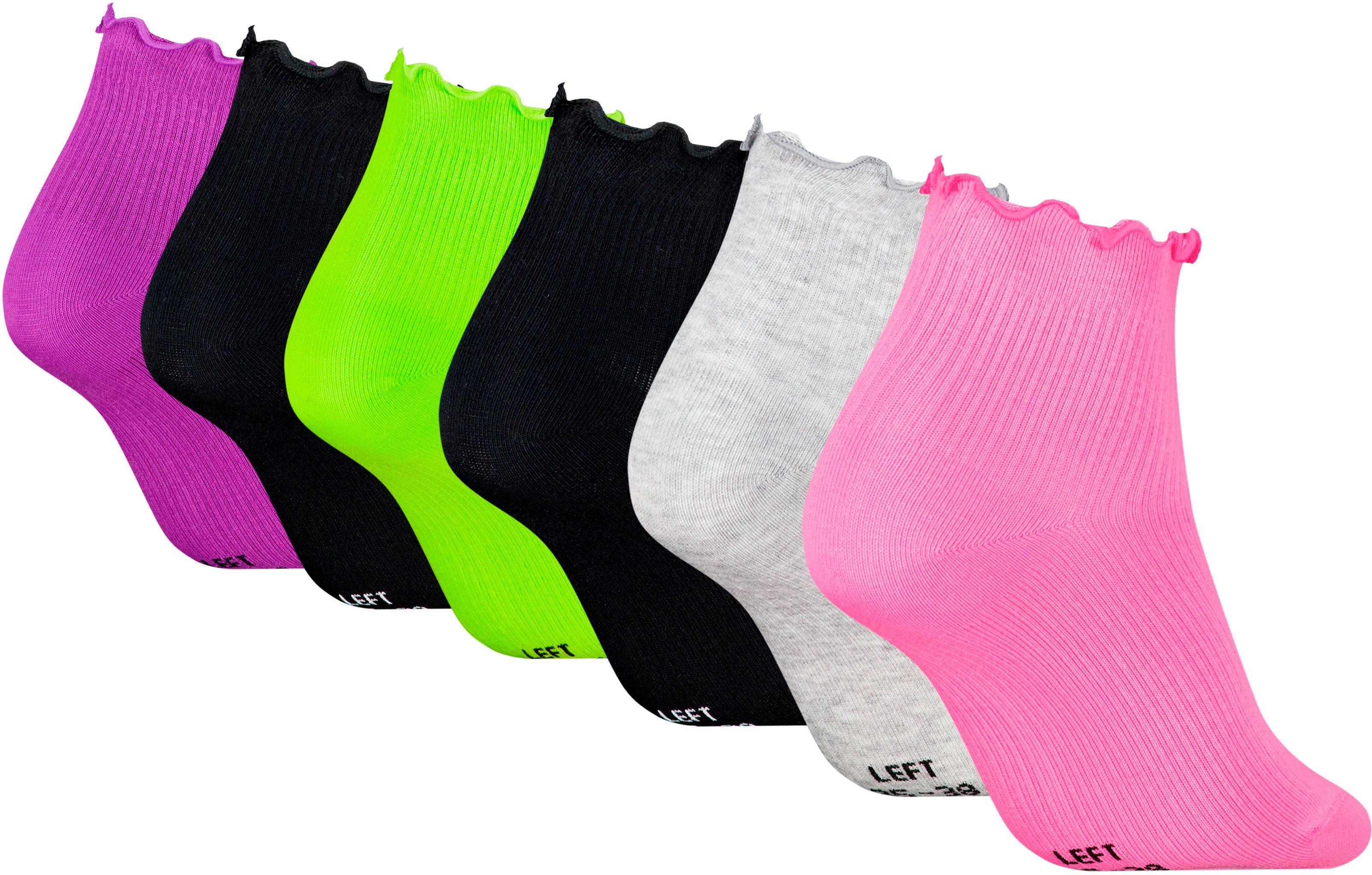 PUMA Korte sokken met gegolfde sluiting (6 paar Set van 6)