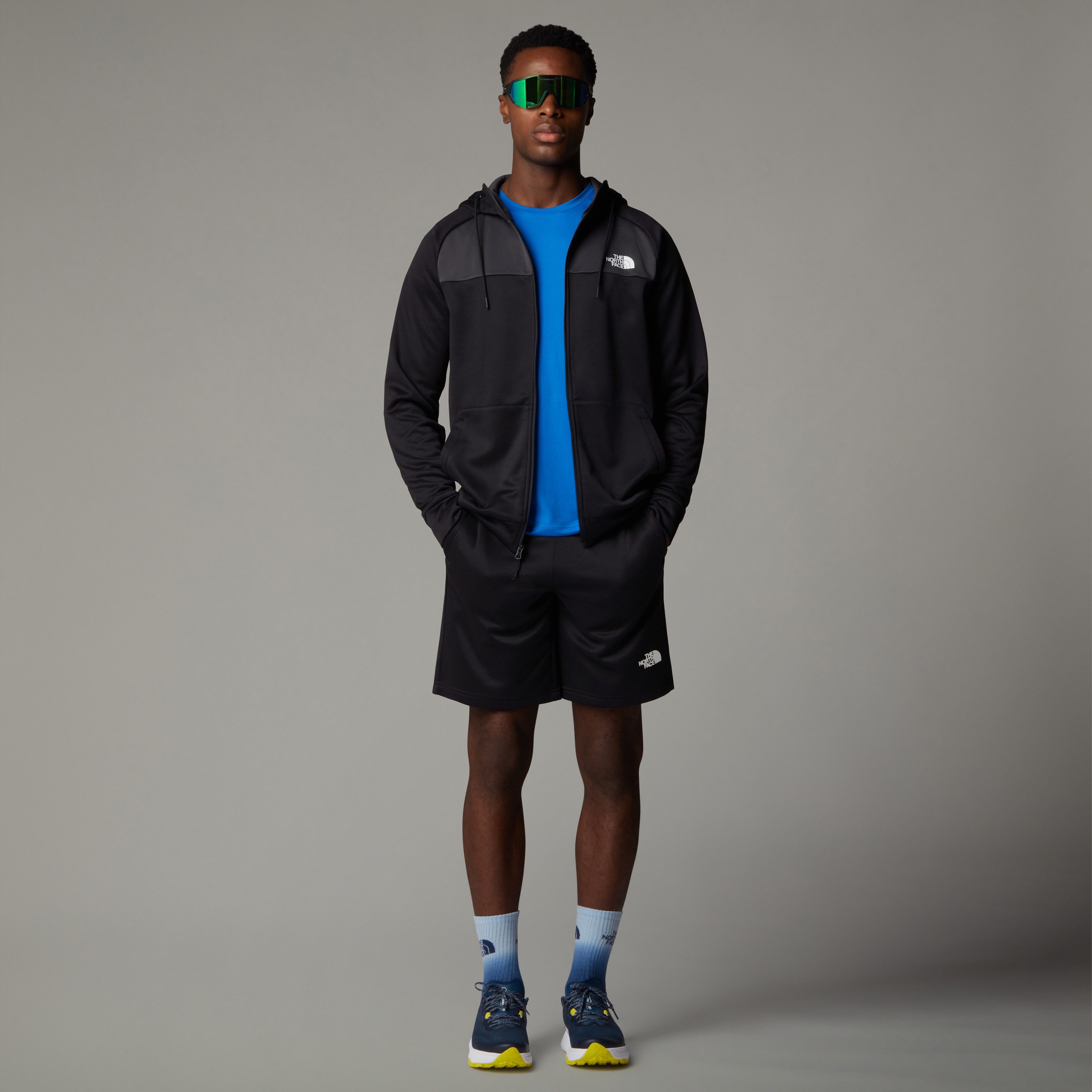 The North Face Fleecejack Reaxion fleece hoodie met doorlopende rits voor heren (1 stuk)