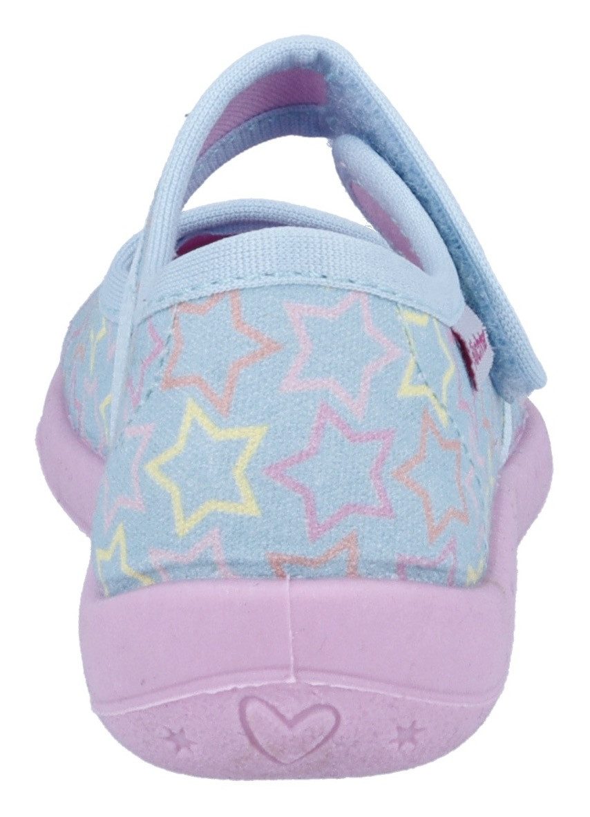 Richter Pantoffels Mia WMS: Medium Klittenbandschoen met pastelprint, maat sjabloon om te downloaden