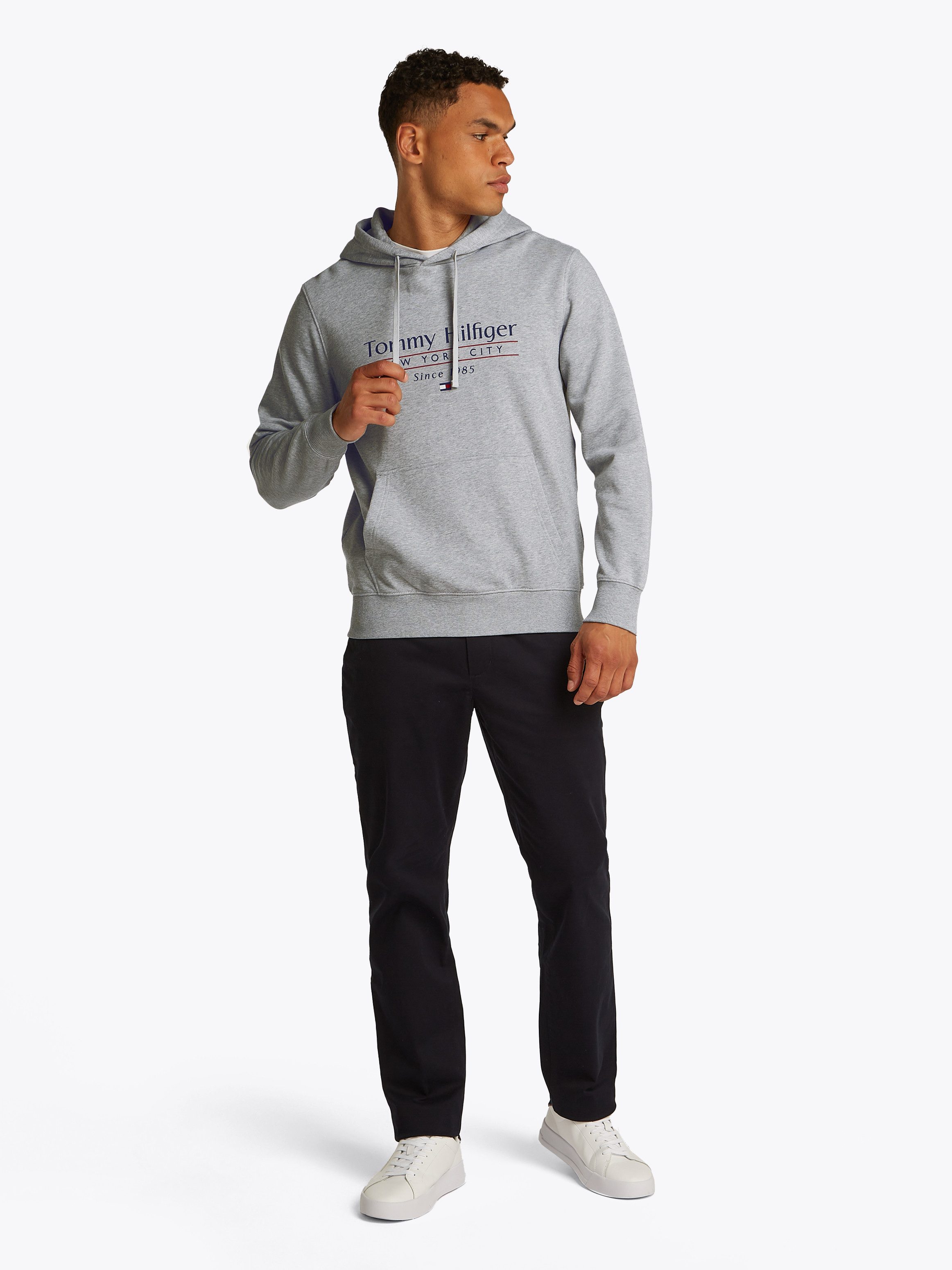Tommy Hilfiger Hoodie HILFIGER CENTER STACK HOODY met grote meerkleurige print