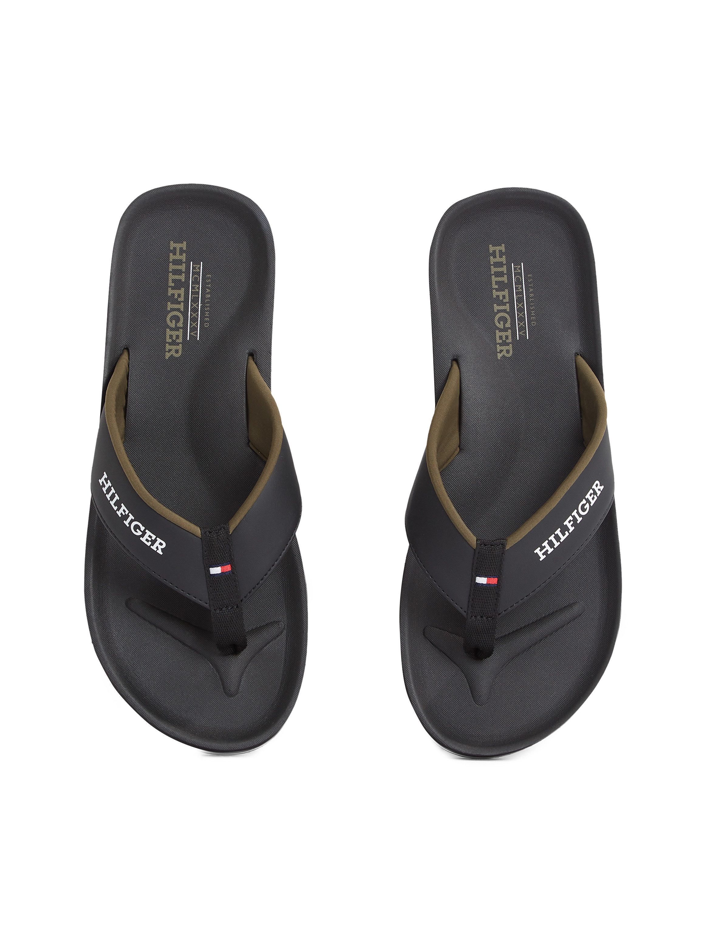 Tommy Hilfiger Teenslippers PADDED COMFORT HILFIGER B SANDAL , dianette, zomerschoen, slippers, badschoen met logo-opdruk