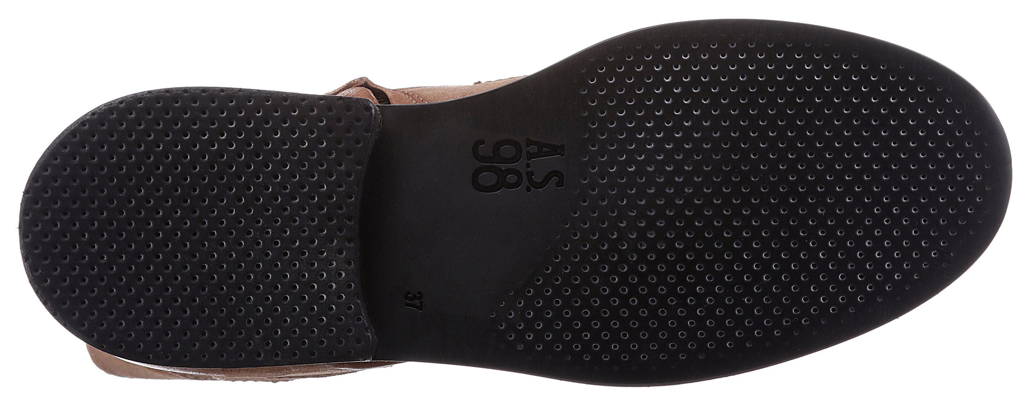 A.S.98 Veterlaarsjes TESSA met opvallende decoratieve naden en stiksels
