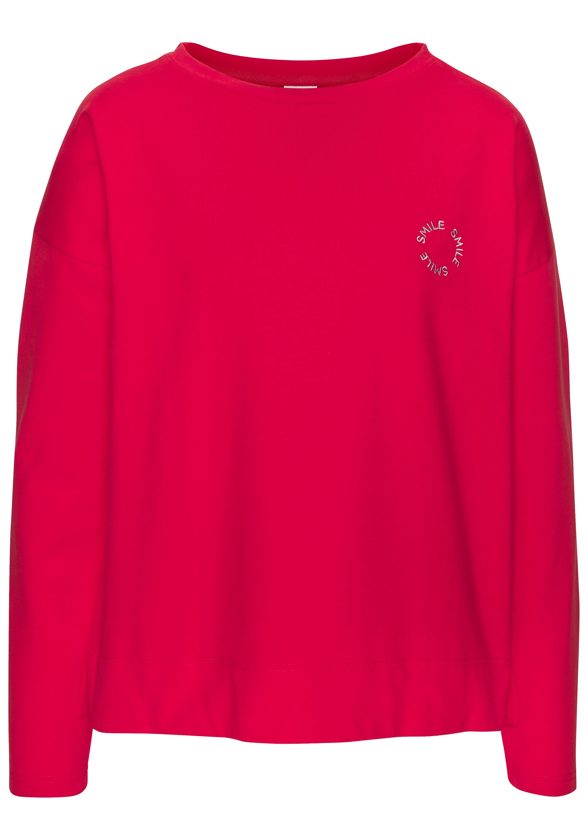 Lascana Sweatshirt met kleine borduursels