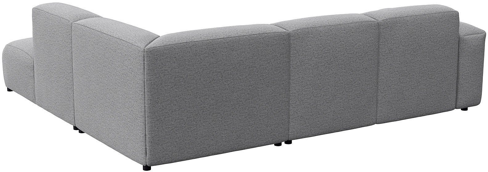 FLEXLUX Hoekbank Lucera, super zitcomfort door koudschuim in de zitting, L-vorm
