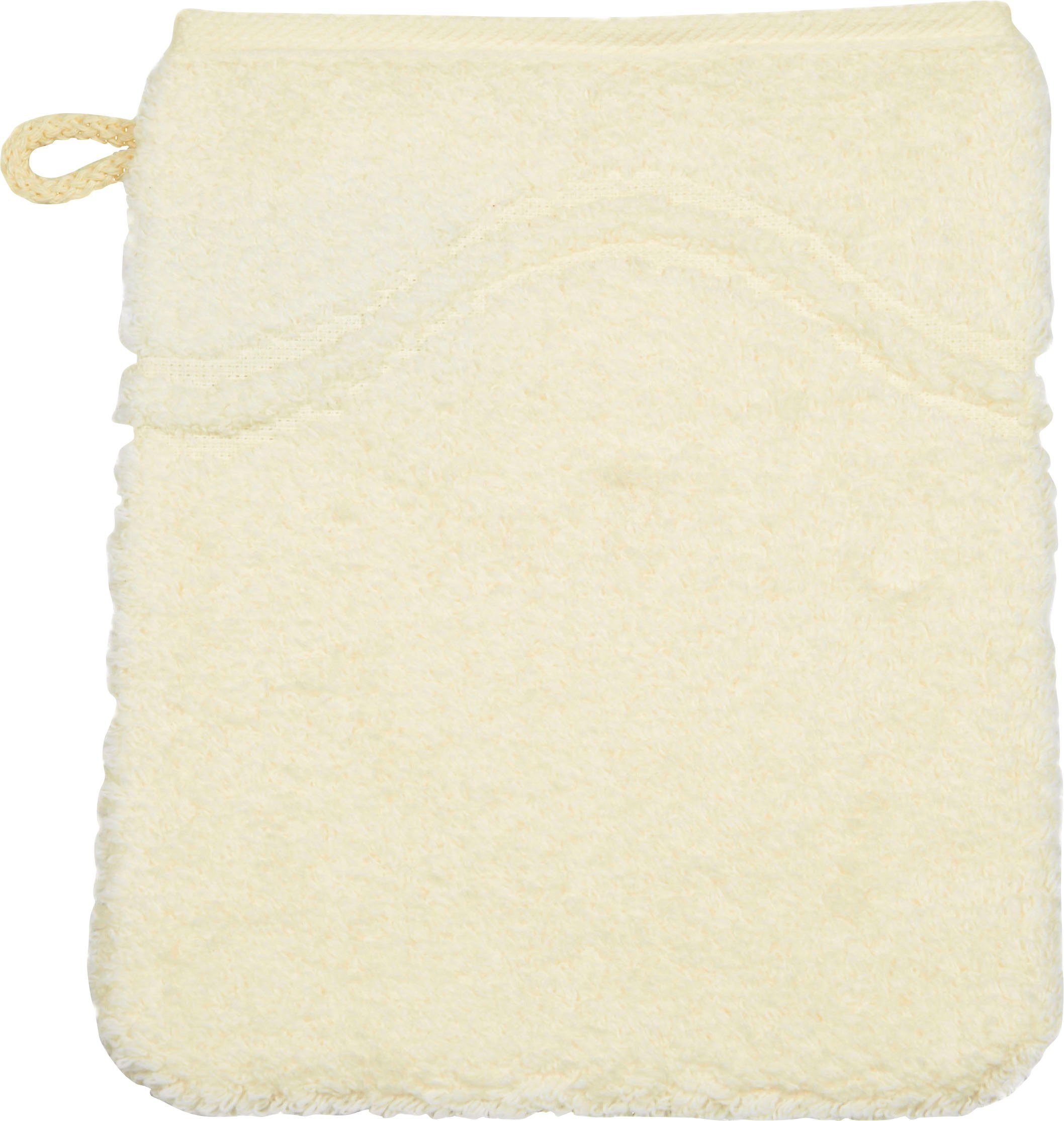 ROSS Washandje Cashmere feeling met golven-randdessin (set, 6 stuks)