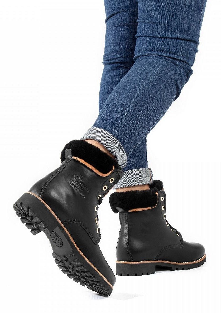 Panama Jack Winterlaarzen lace-up boots, ankle boots with logo embossing