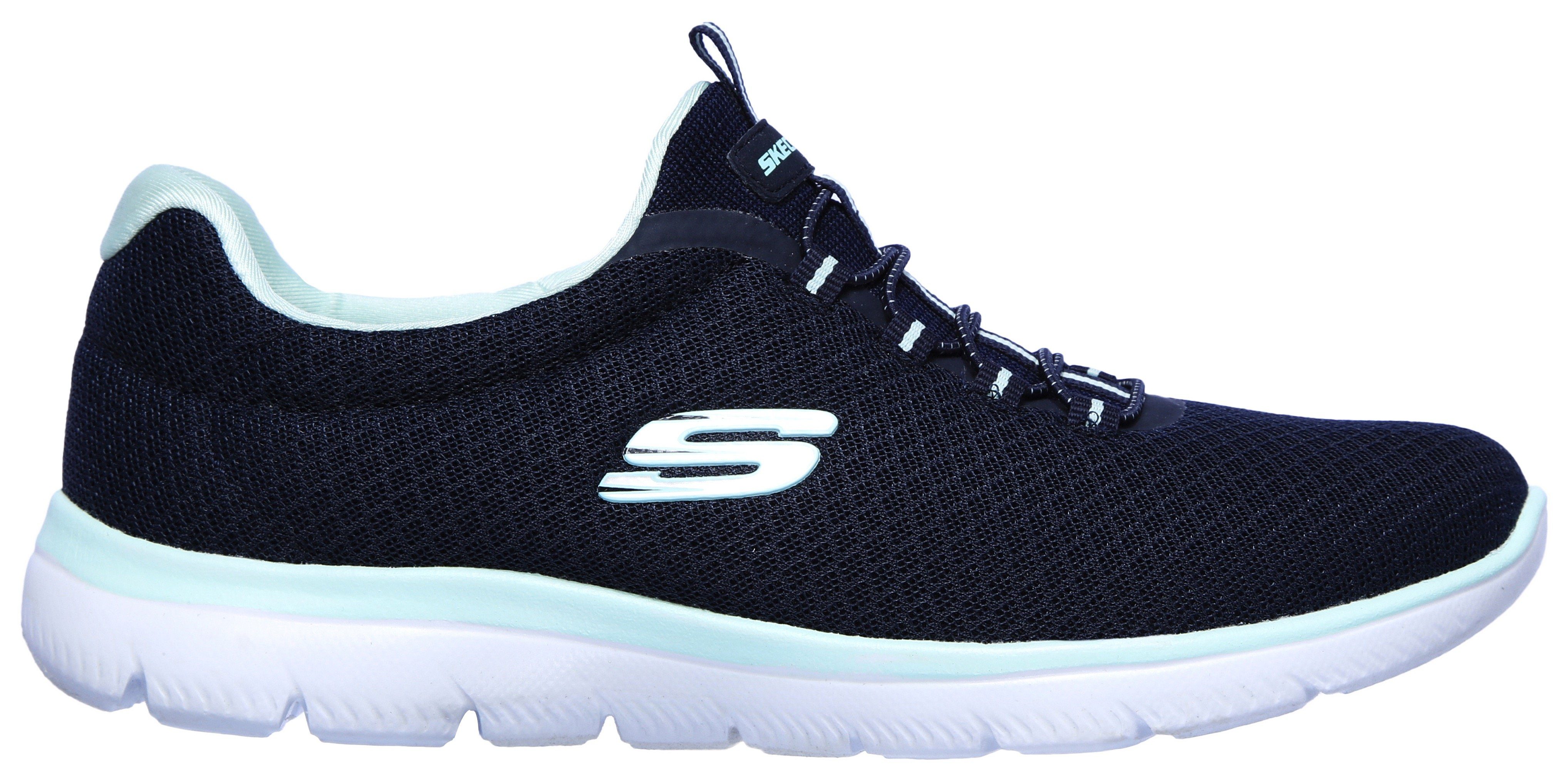 Skechers Slip-on sneakers Summits Vrijetijdsschoen, comfortabele schoen met schokabsorberende tussenzool