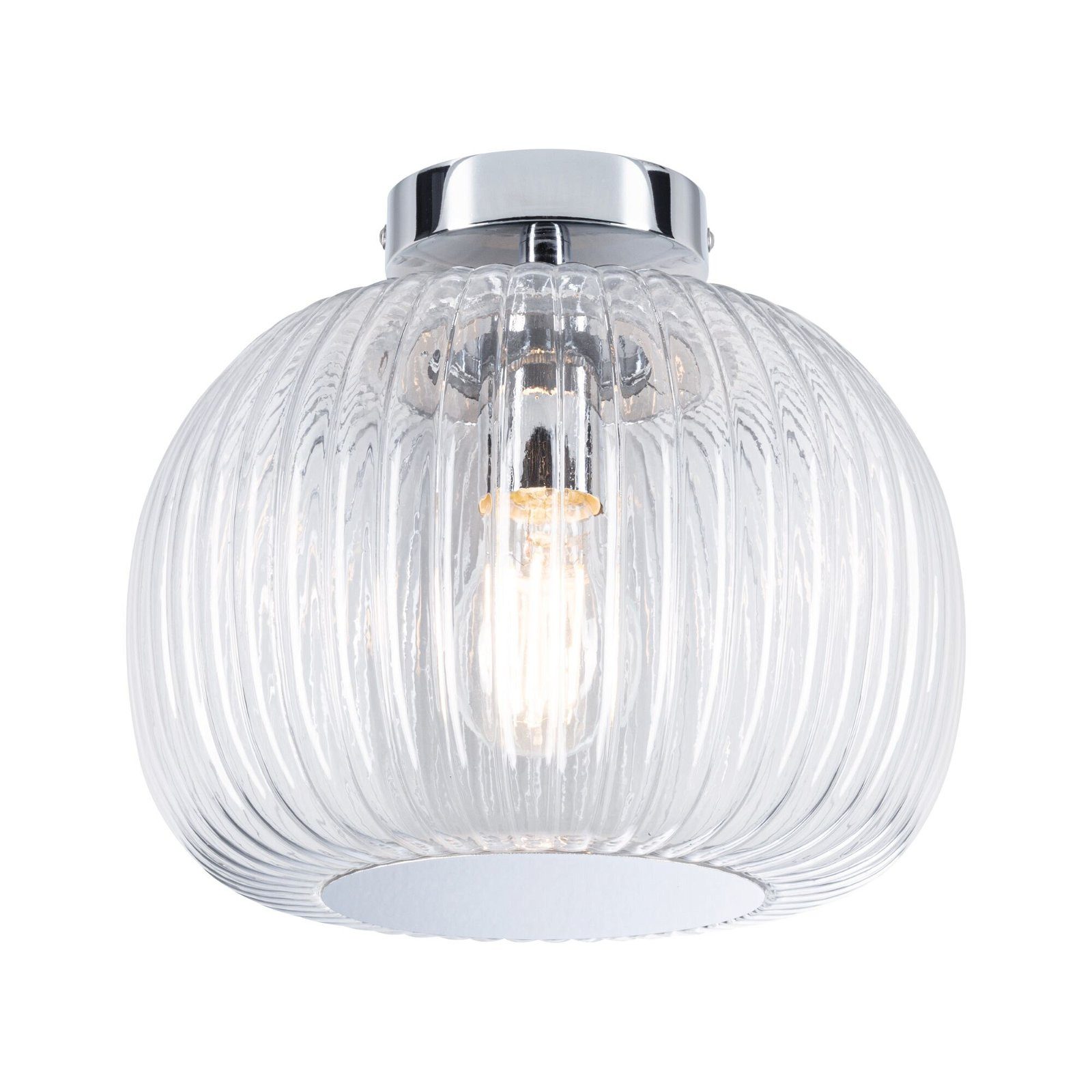Paulmann Plafondlamp Ruya IP44 E27 230V max. 60W Glas, Chroom (1 stuk)