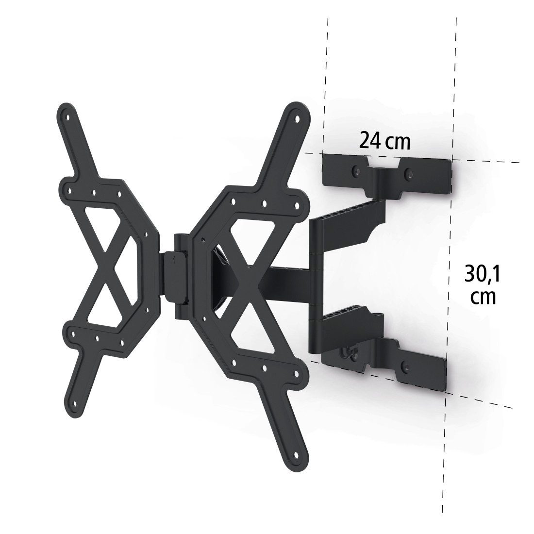 Hama Tv-wandhouder Beugel, draaibaar, kantelbaar, extra plat van 81 - 165 cm (32"- 65")